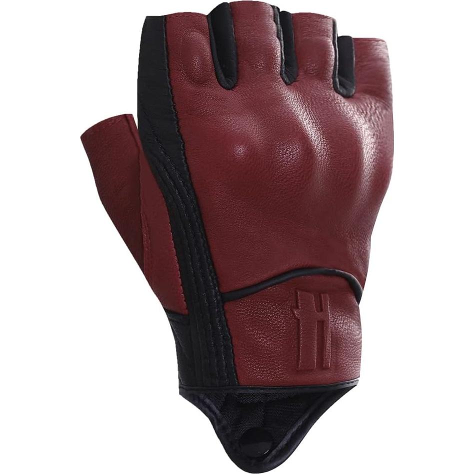 Guantes de Motocicleta Harssidanzar GM037 de Cuero Negro