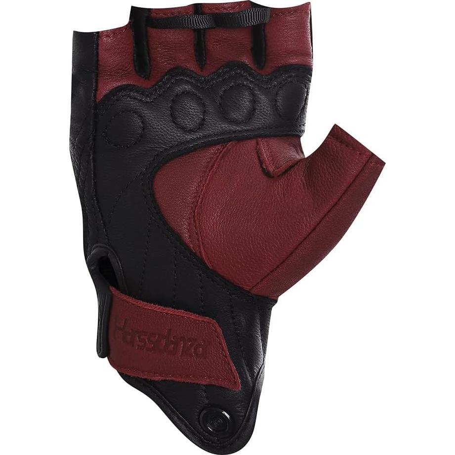 Guantes de Motocicleta Harssidanzar GM037 de Cuero Negro