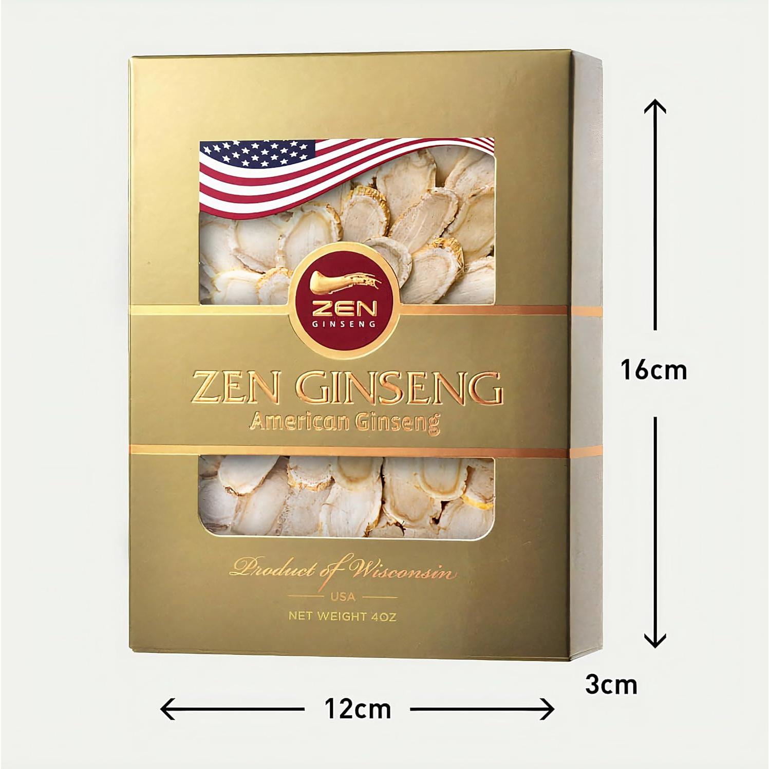 Rodajas de Ginseng Americano Zen Ginseng 453.6 g - Energía y Salud