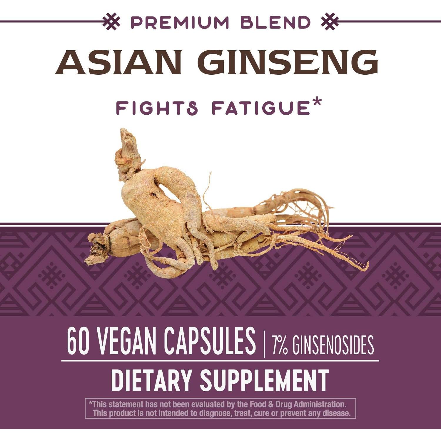Ginseng Asiático Forma Premium - 60 Cápsulas Veganas