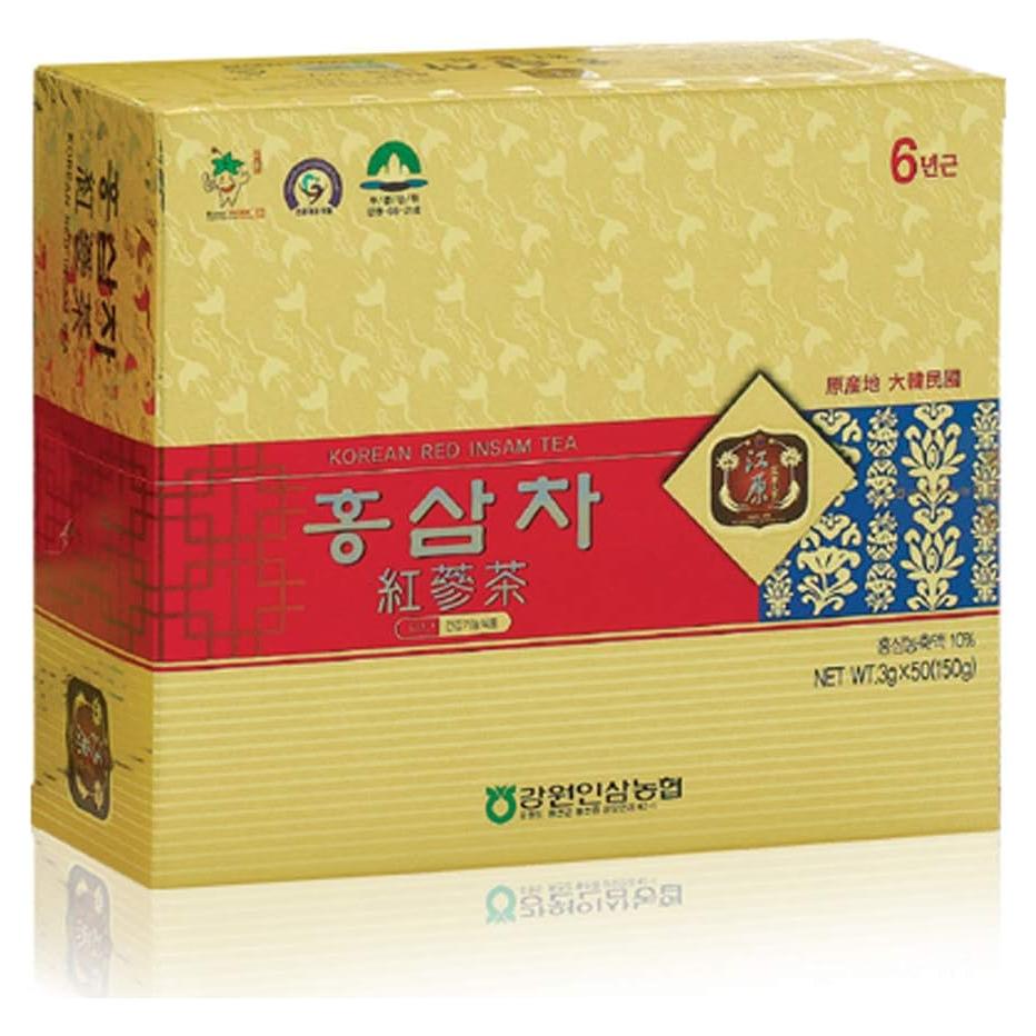 Té de Ginseng Rojo Coreano Gangwoninsam 6 Años 50 Paquetes