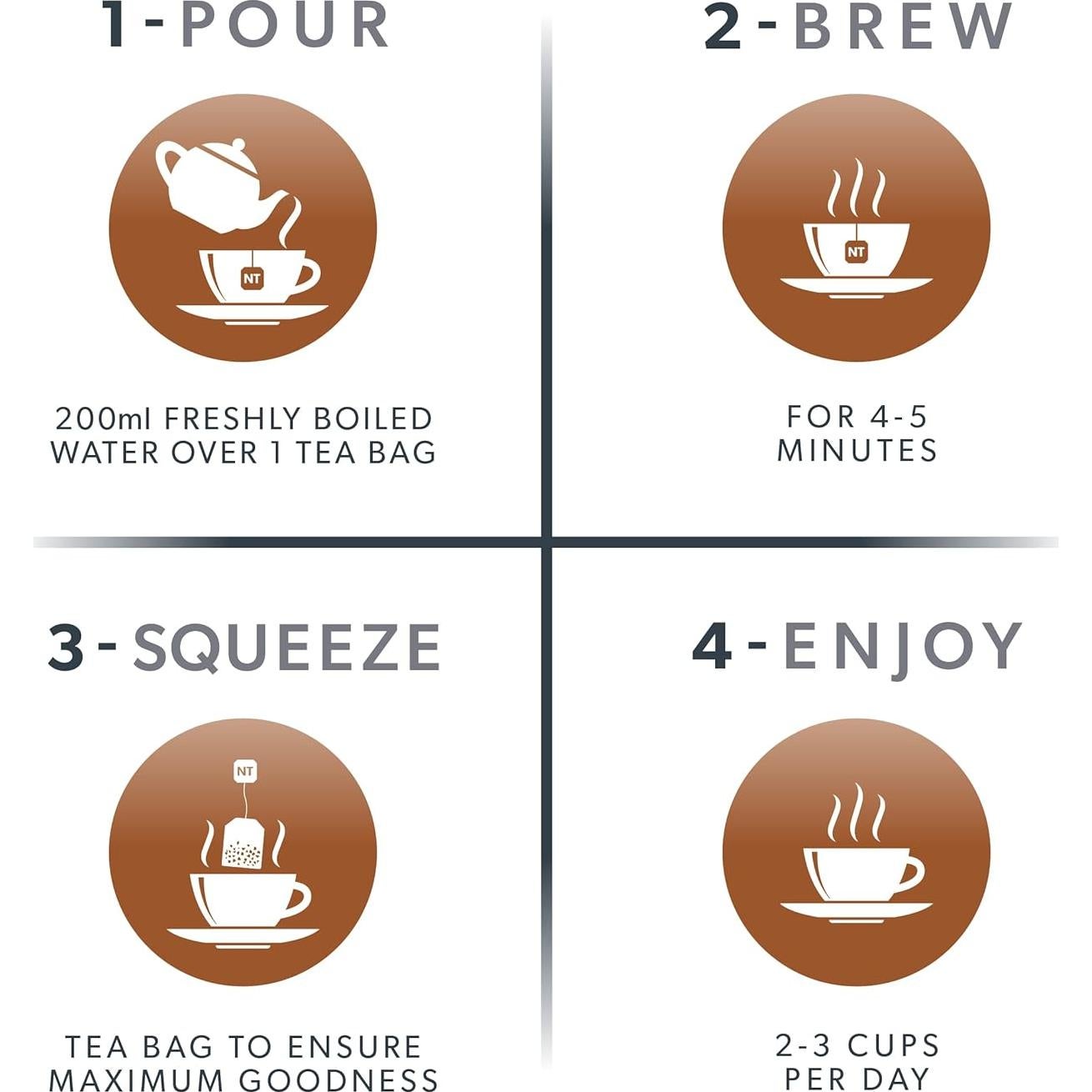 Té Herbal Nutra Tea de Jengibre y Ginseng - 20 Bolsitas