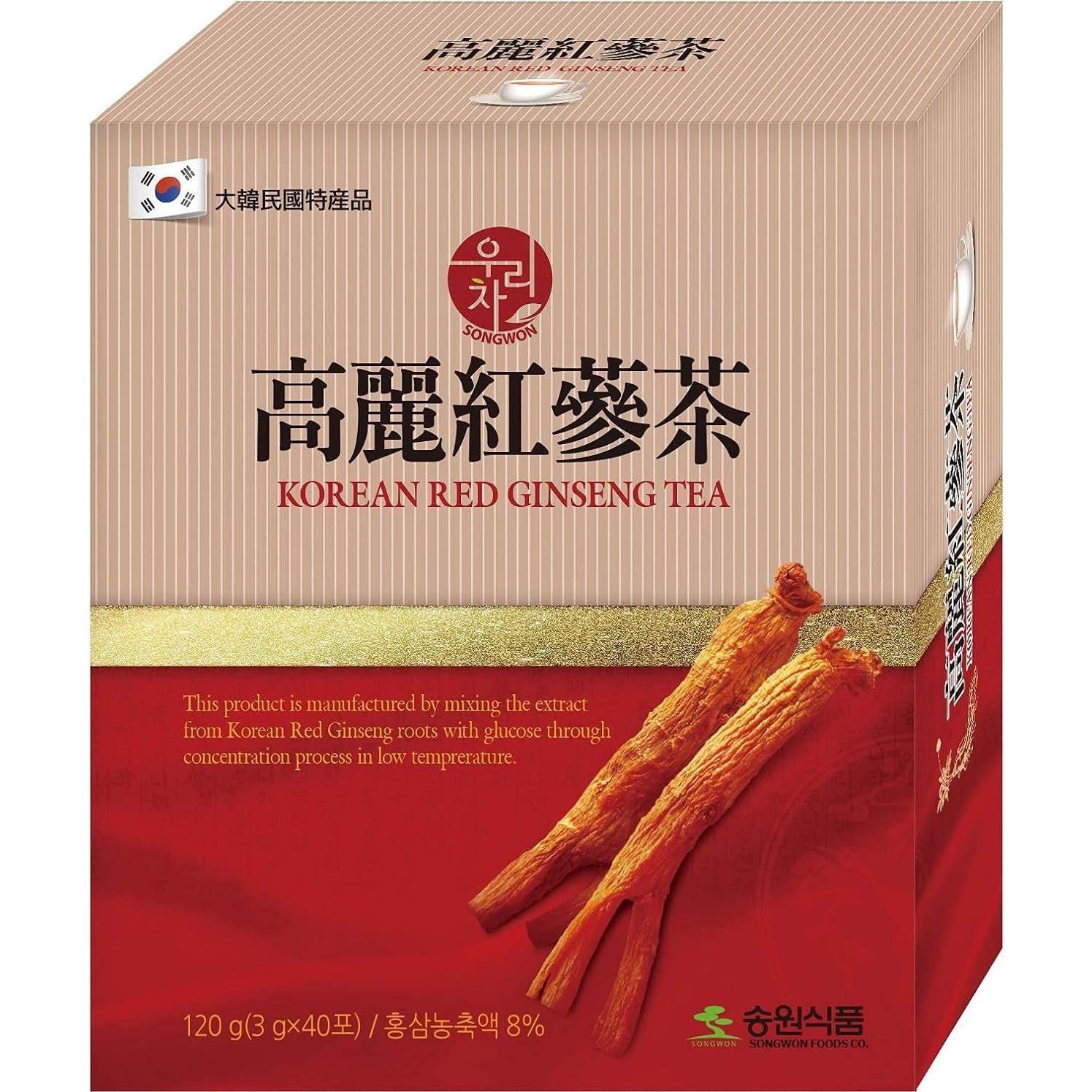 Té de Ginseng Rojo Coreano LENITH 120g - 40 Bolsitas