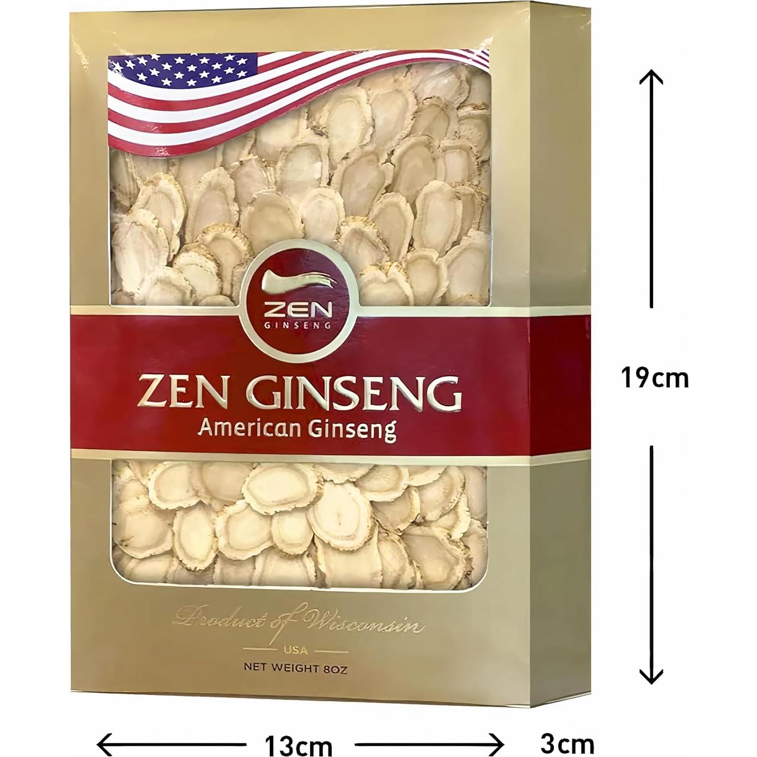 Rodajas de Ginseng Americano Zen 226.8g - Energía y Salud Mental