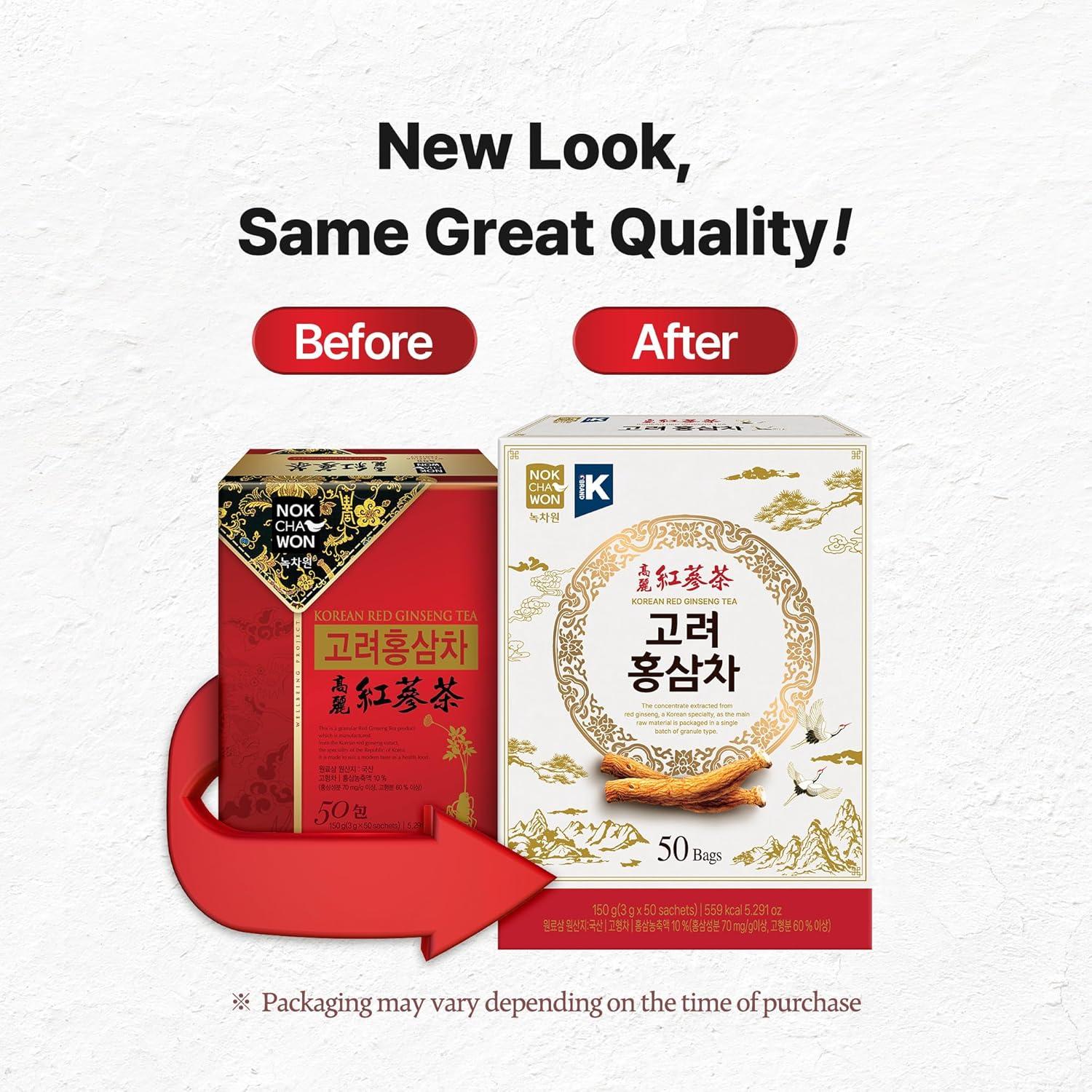 Té de Ginseng Rojo Coreano Nokchawon 50 Bolsitas 150g