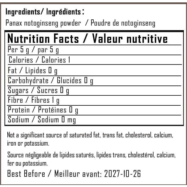 Polvo de Ginseng Tienchi 300g - Suplemento Herbal para Circulación