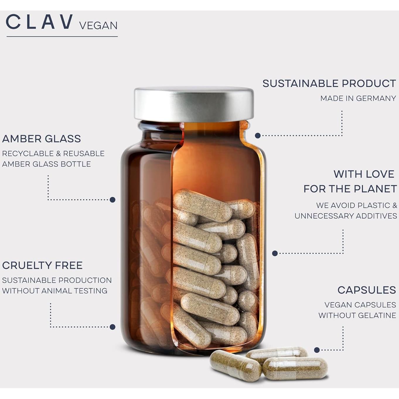 Cápsulas de Ginseng Siberiano CLAV 900mg - Energía Natural