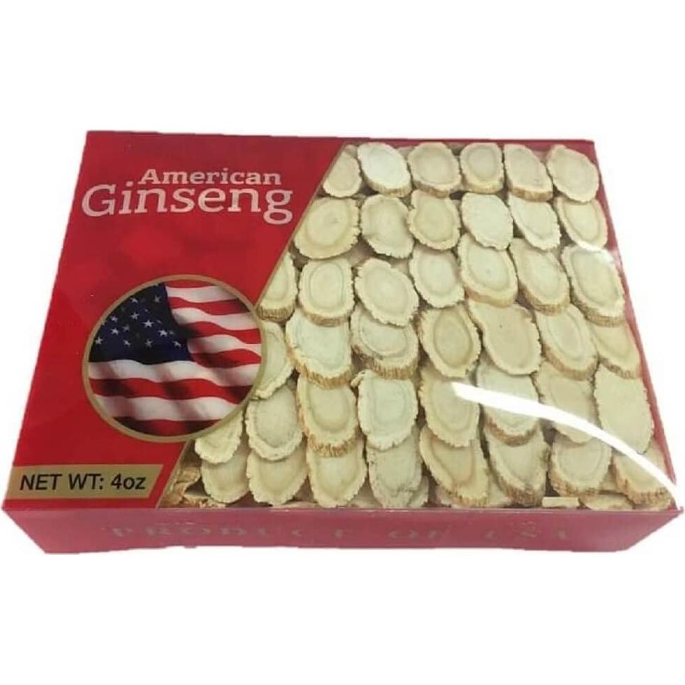 Ginseng Americano Grado A Rebanada 113.4 g Nueva Nutrición Verde