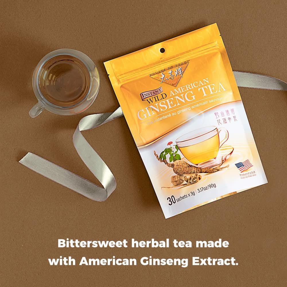 Té Instantáneo Príncipe de la Paz Ginseng Americano 30 Bolsitas