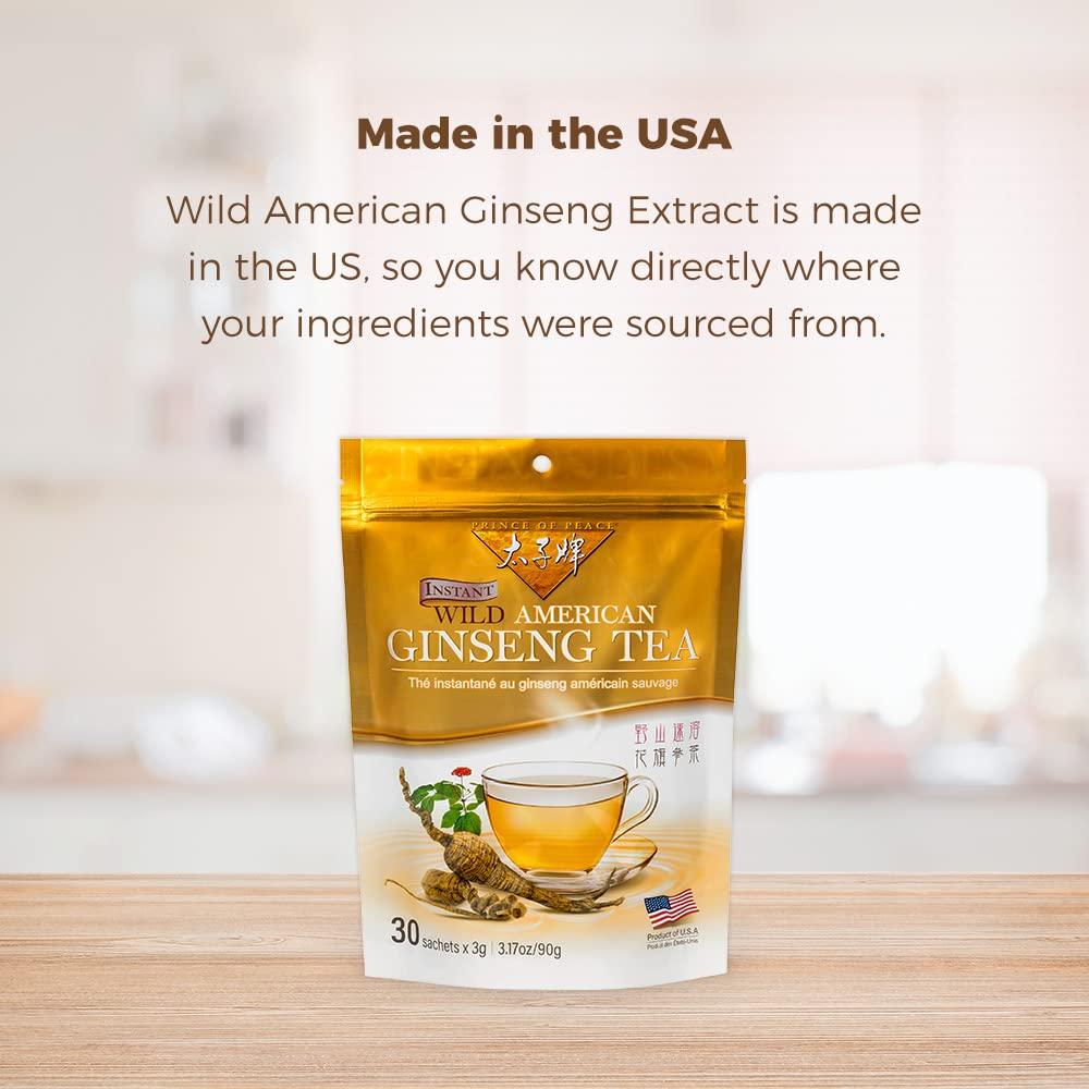 Té Instantáneo Príncipe de la Paz Ginseng Americano 30 Bolsitas