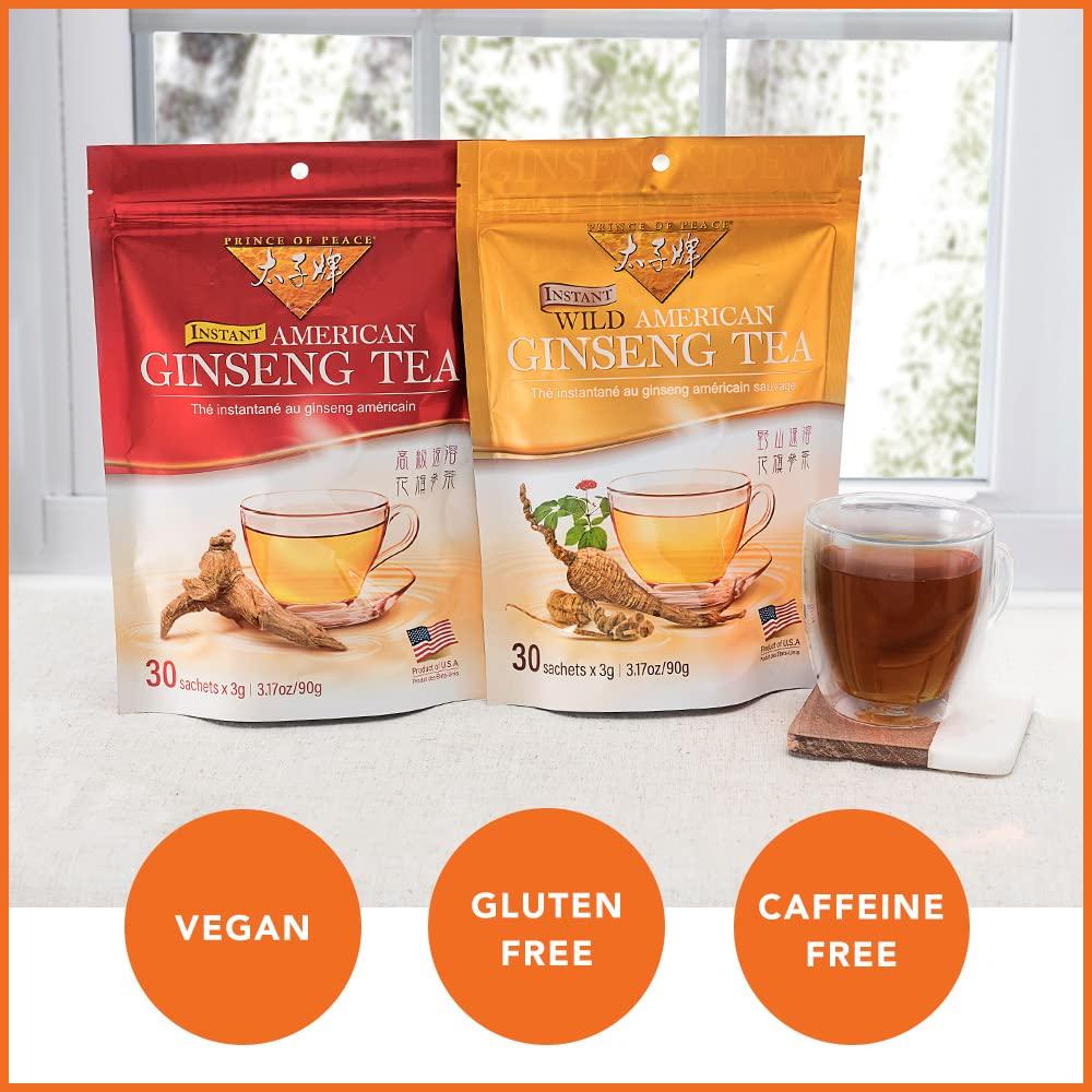 Té Instantáneo Príncipe de la Paz Ginseng Americano 30 Bolsitas