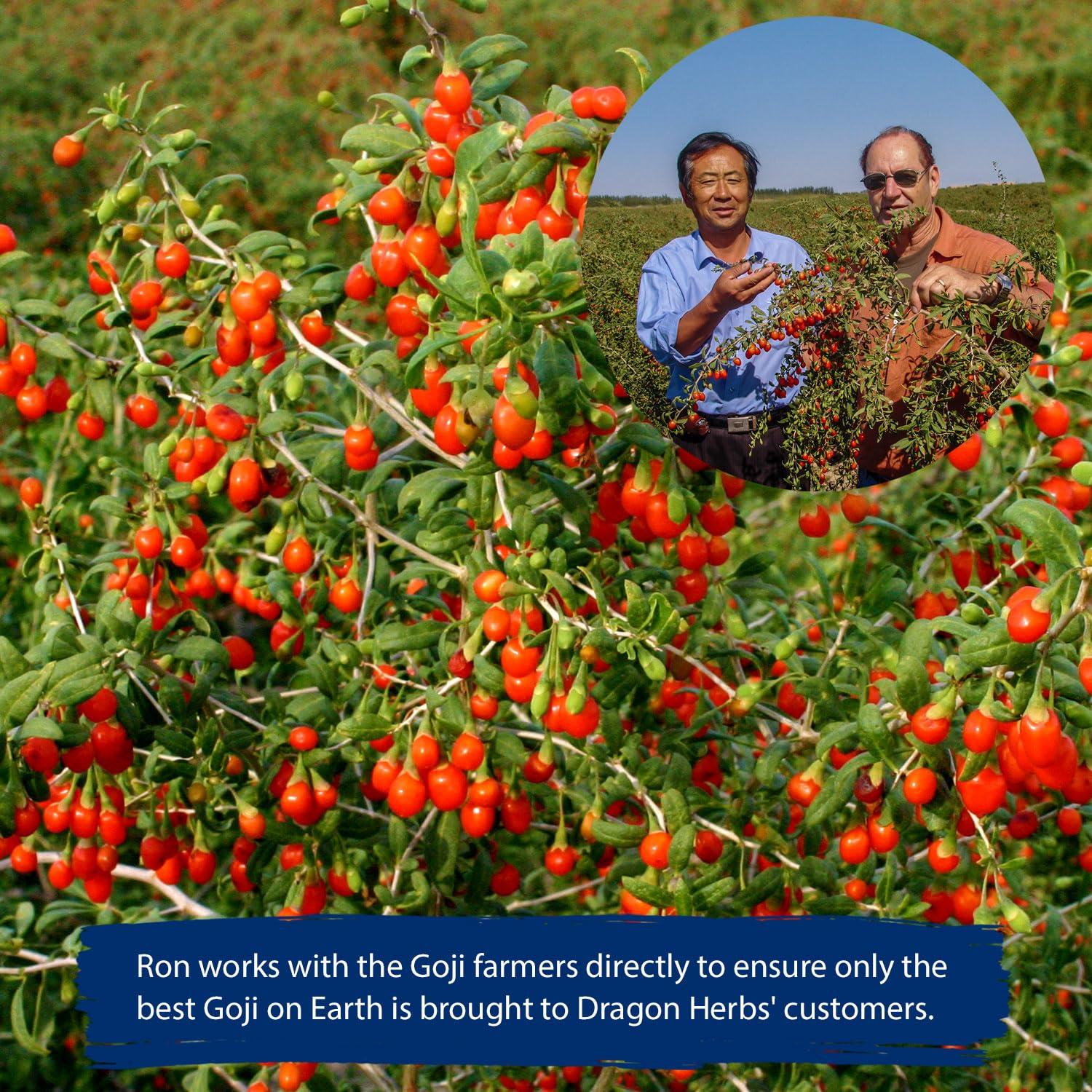 Bayas de Goji del Cielo Dragon Herbs 227 g - 100% Naturales