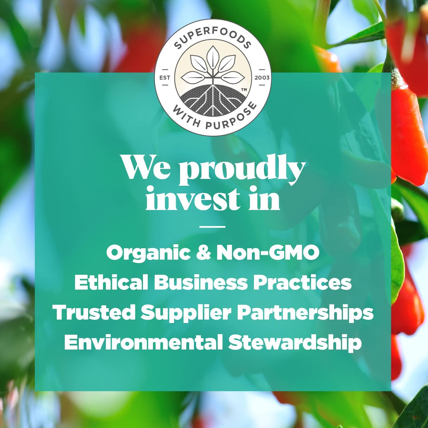 Bayas de Goji Orgánicas Navitas 226.8g - Antioxidantes y Fibra