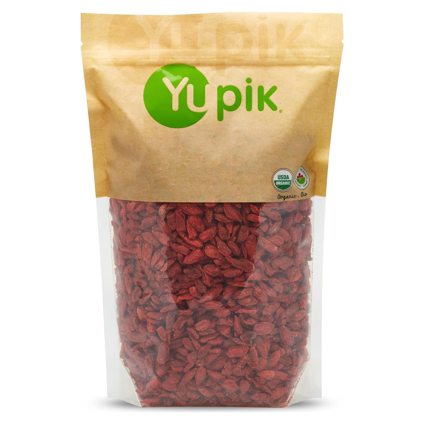 Bayas de Goji Secas Orgánicas Yupik 1 kg, Sin Gluten, Vegano