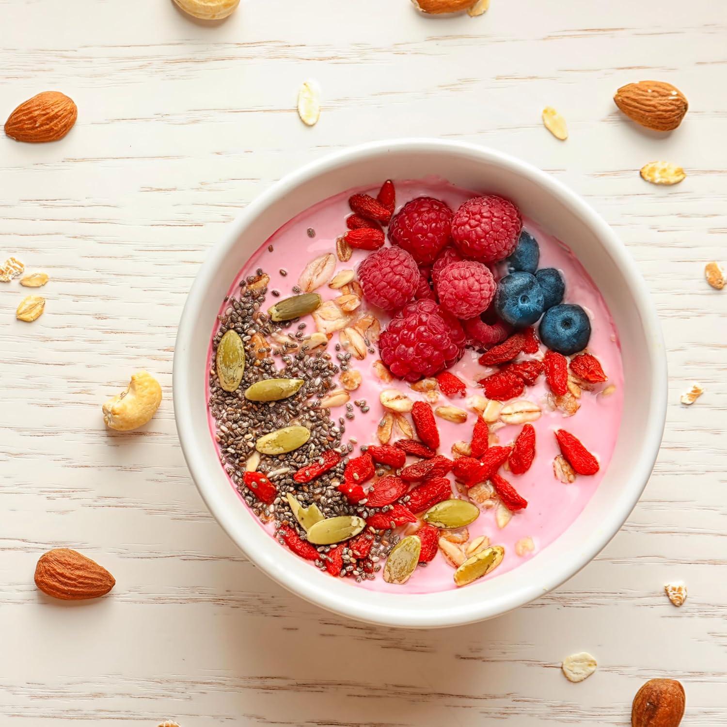 Bayas de Goji Secas Orgánicas Yupik 1 kg, Sin Gluten, Vegano