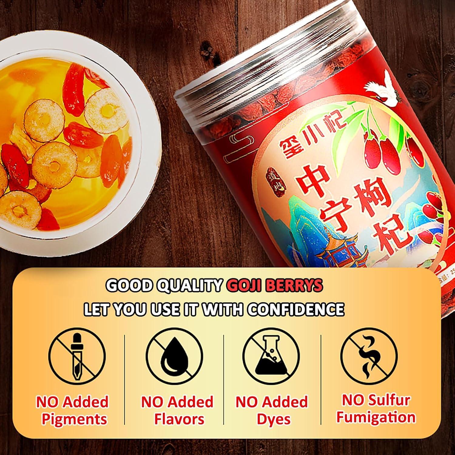 Bayas de Goji Secas Orgánicas 250g - 100% Naturales Sin Aditivos