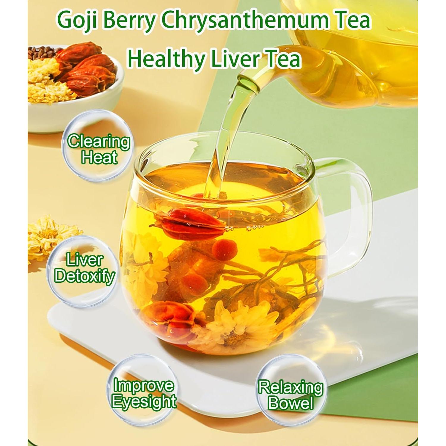 Té Herbal Chino Rlvym 30 Bolsitas Baya de Goji y Crisantemo