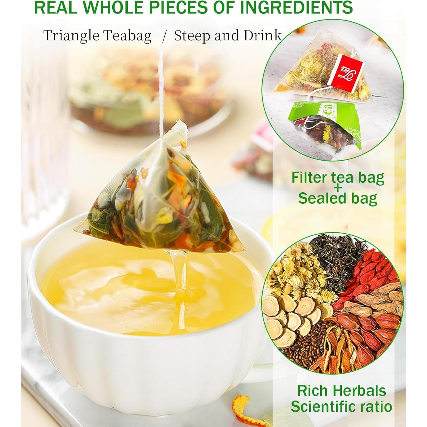 Té Herbal Chino Rlvym 30 Bolsitas Baya de Goji y Crisantemo