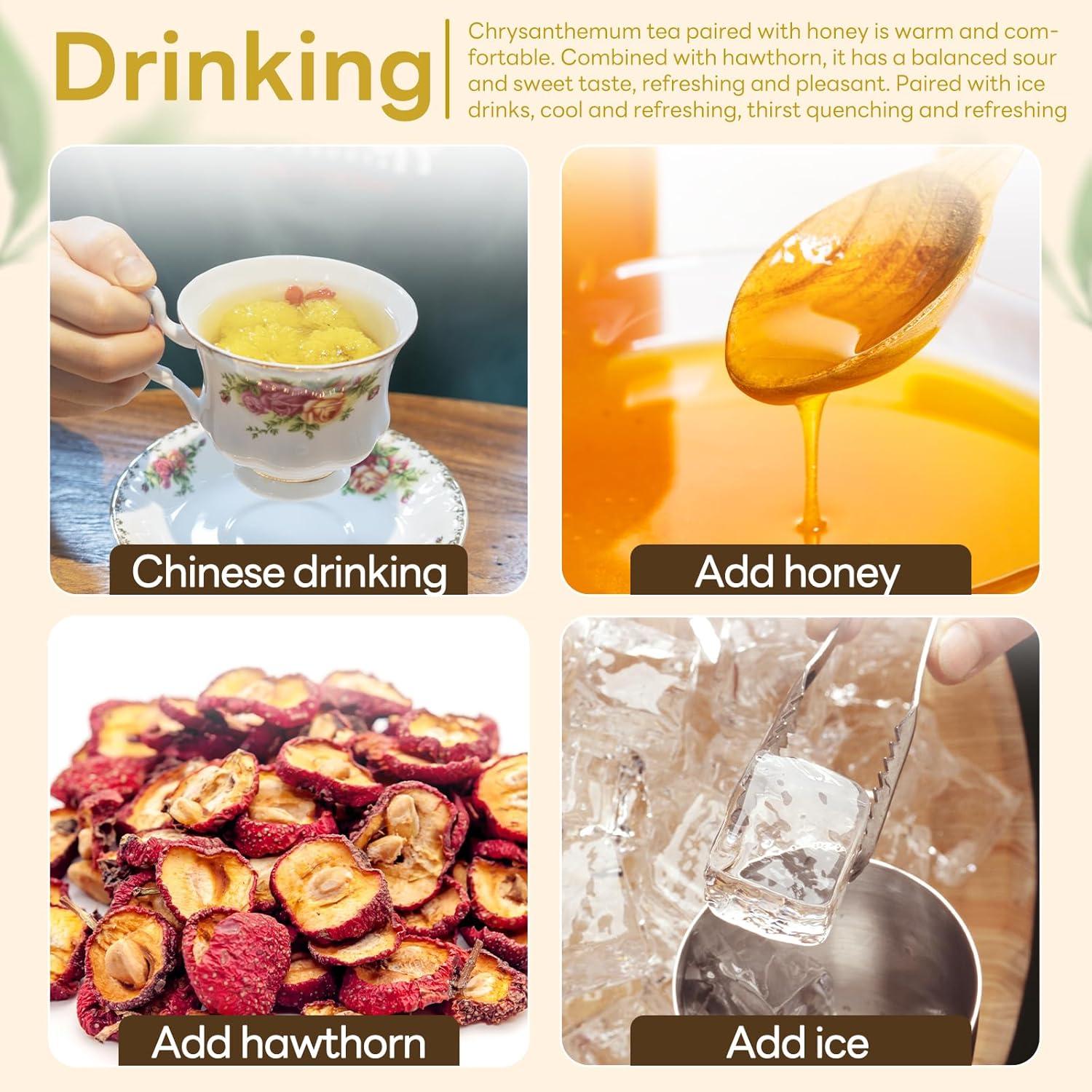 Té de Crisantemo y Baya de Goji HONGZHENGCHUN 60g - 30 Bolsitas