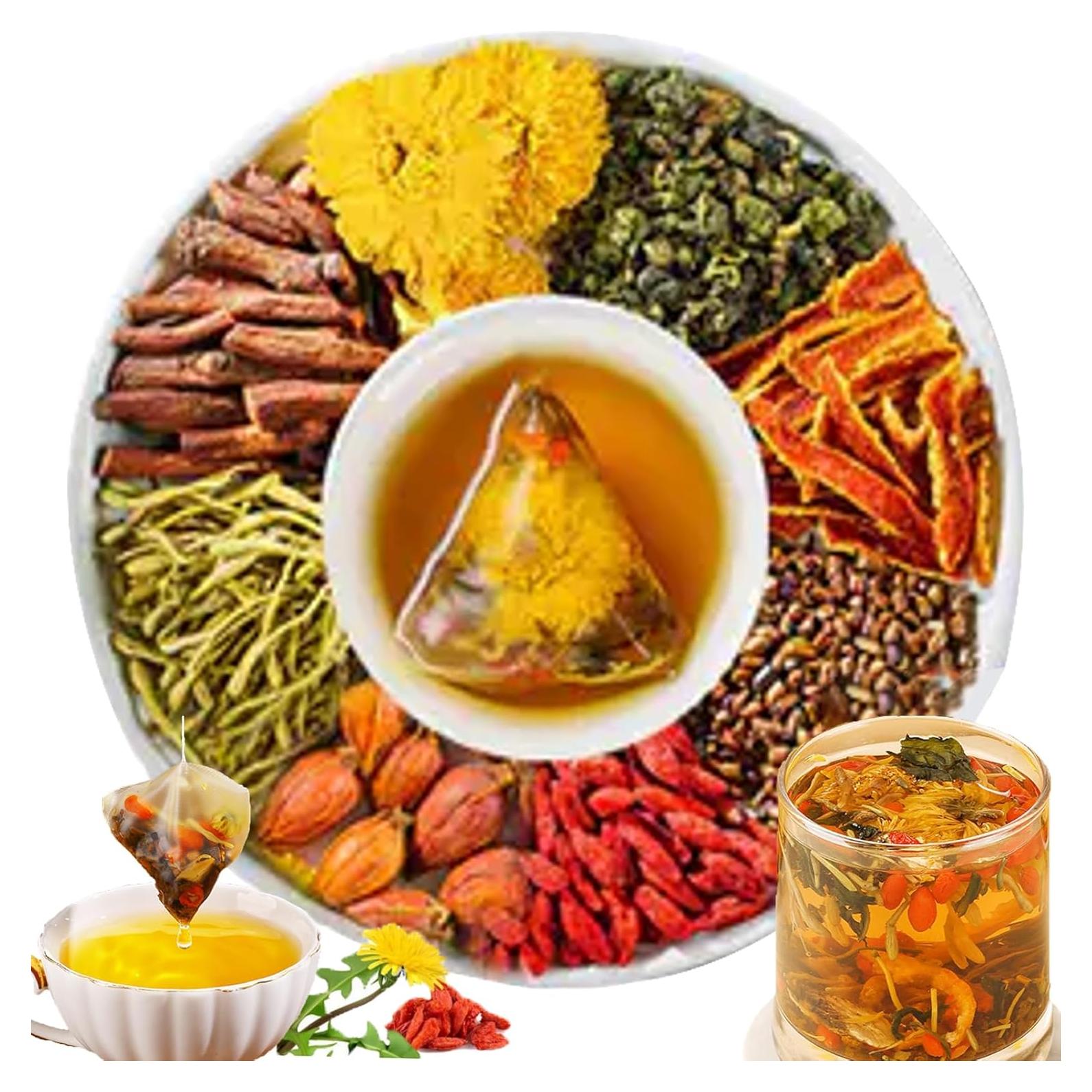 Té Herbal de Goji Berry y Crisantemo Plutarn - 30 Bolsas