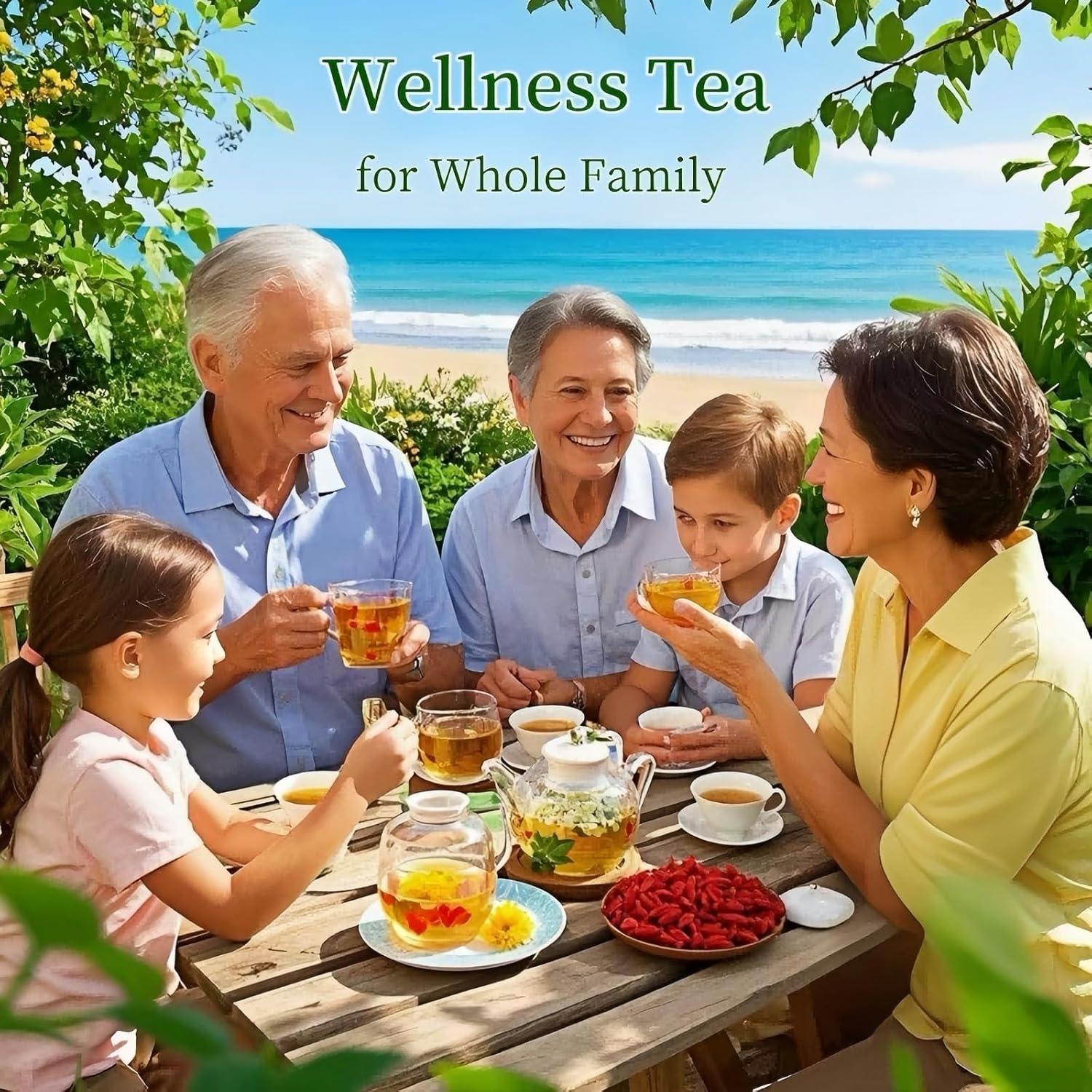 Té Herbal Eastrue de Goji y Crisantemo - 50 Bolsitas 100% Natural