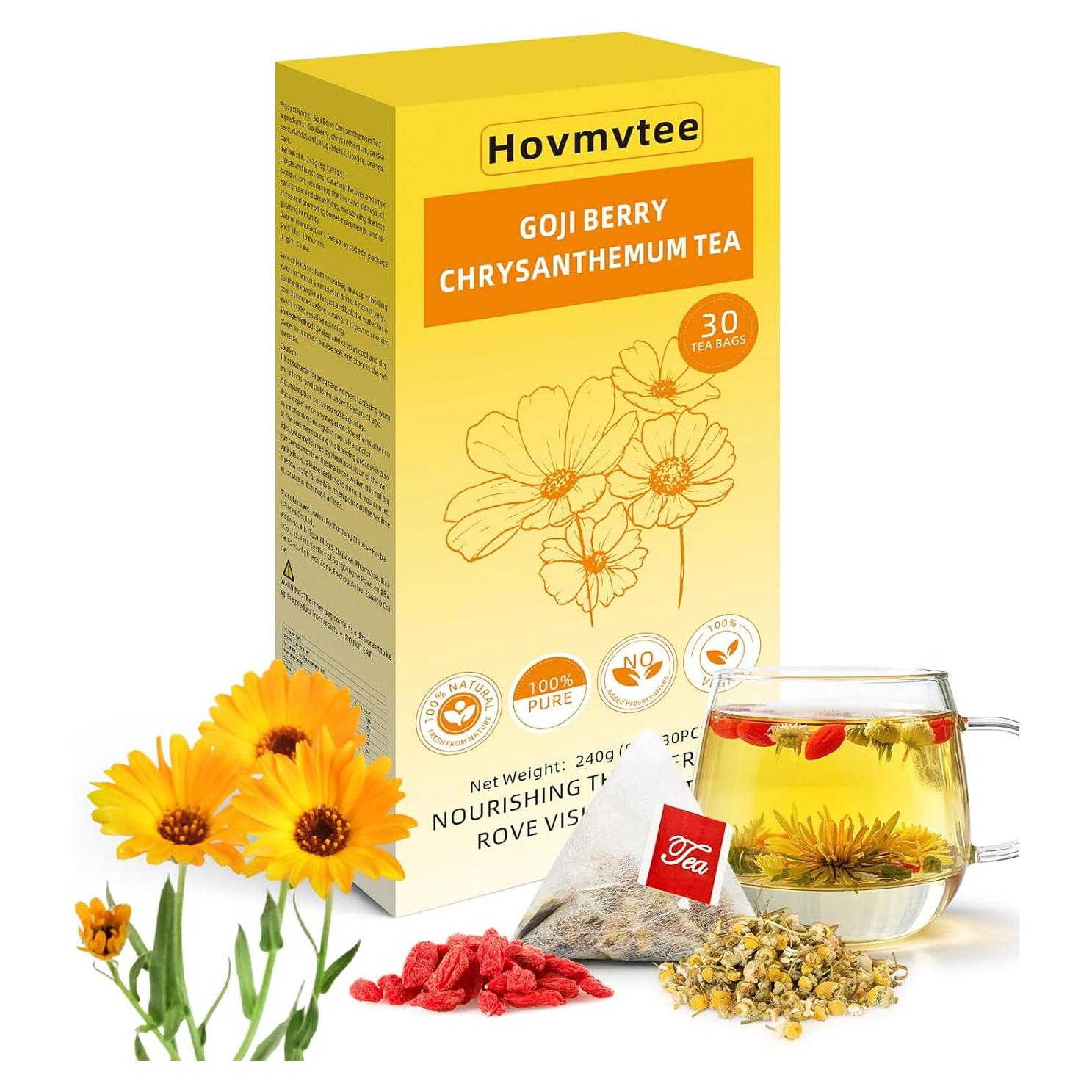 Té Herbal de Baya de Goji y Crisantemo 30 Bolsas 240g