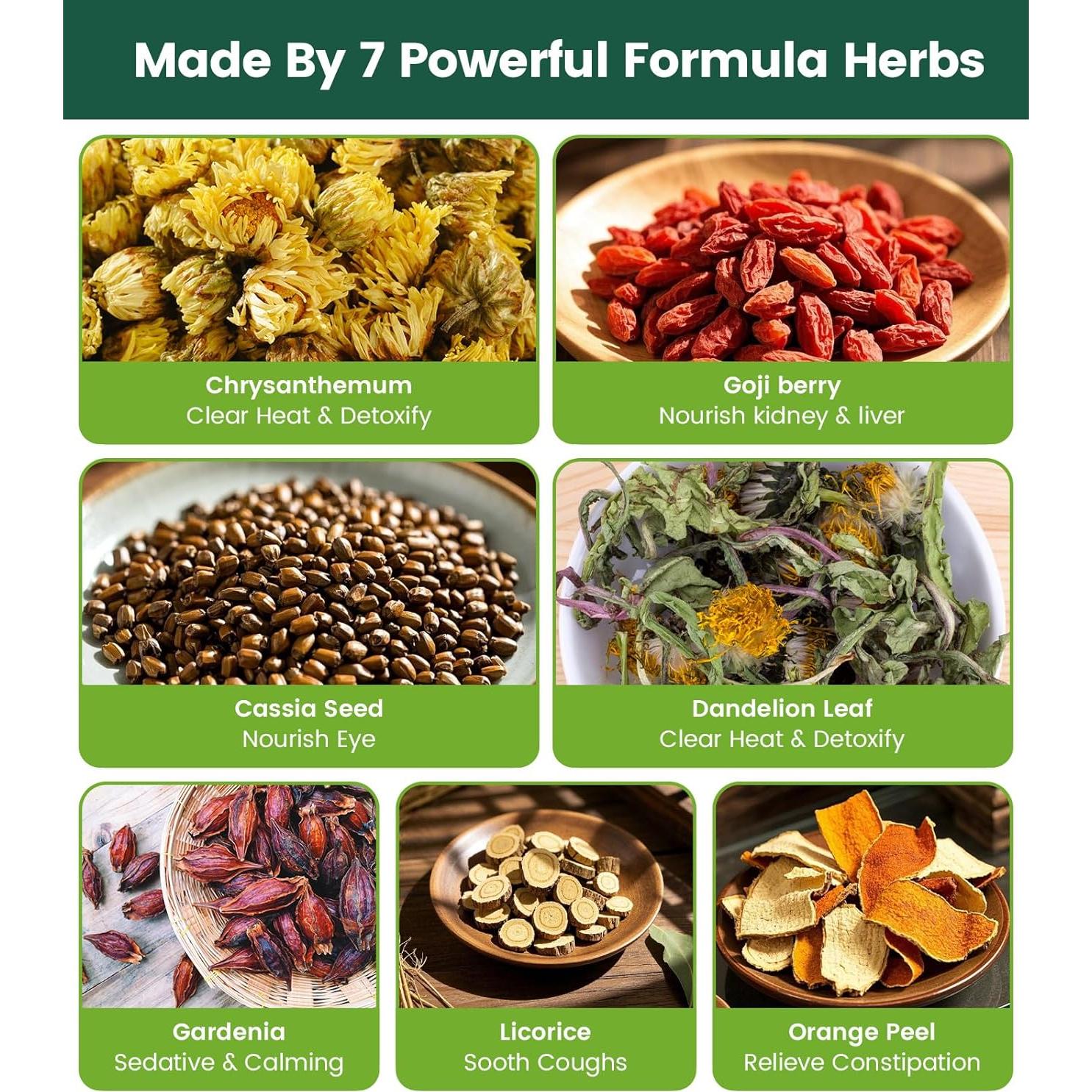 Té Herbal de Baya de Goji y Crisantemo 30 Bolsas 240g