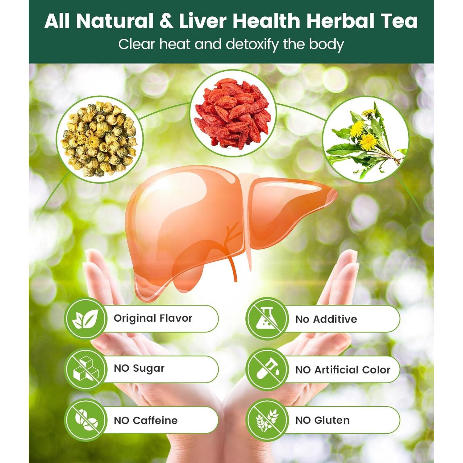 Té Herbal de Baya de Goji y Crisantemo 30 Bolsas 240g