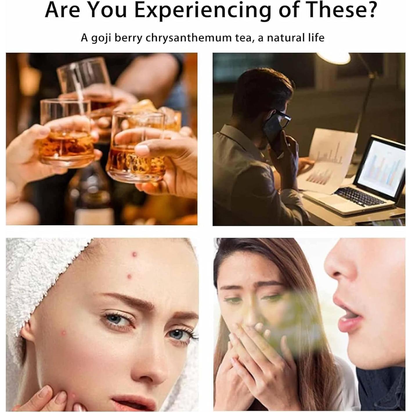 Té Herbal de Goji Berry y Crisantemo Wuliao - 60g