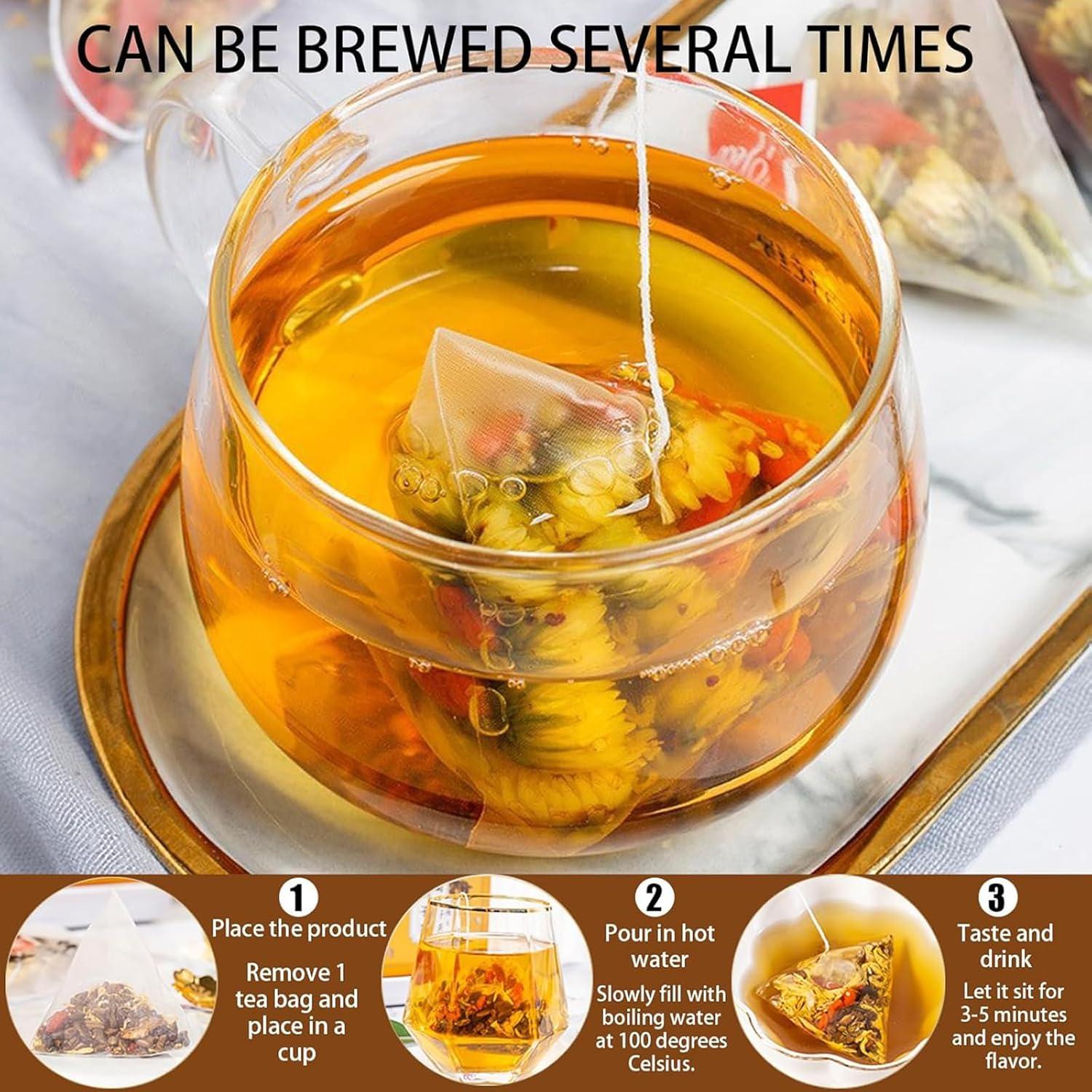 Té Herbal de Goji Berry y Crisantemo Wuliao - 60g