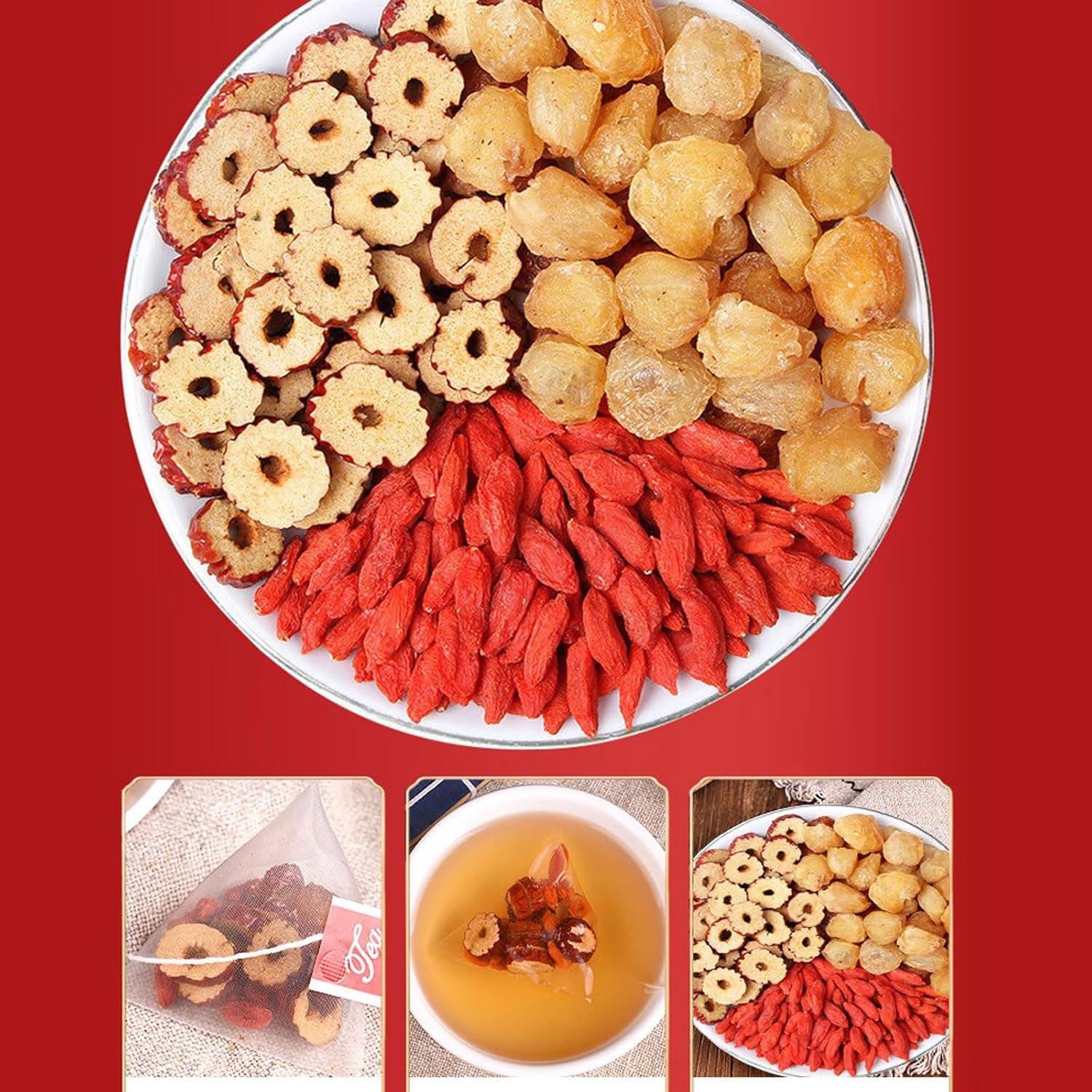 Té de Fruta Longan Jujube Goji 300g - Chuxiong Lanrun
