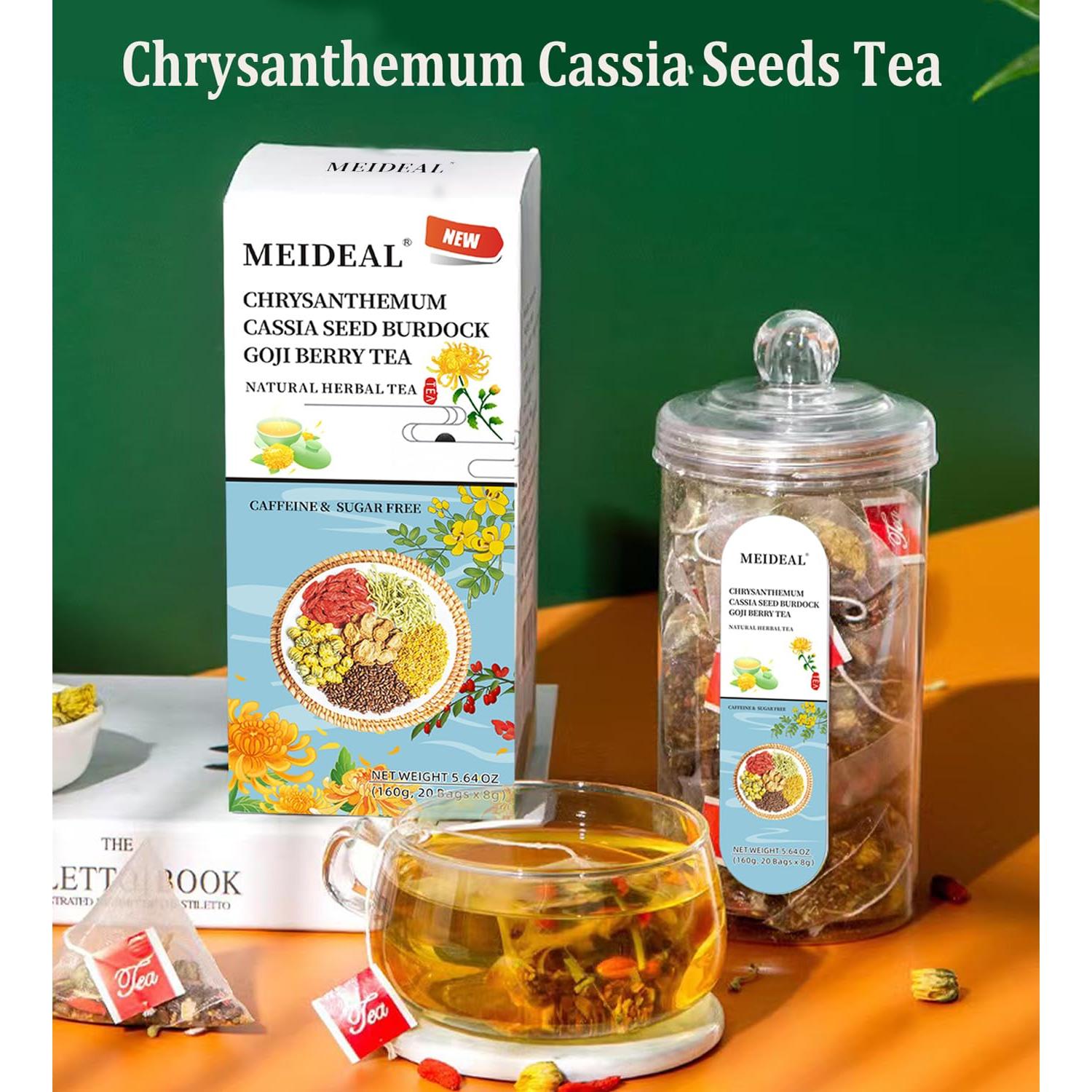 Té Herbal Detox Meideal Semilla de Cassia y Crisantemo 20 Bolsitas