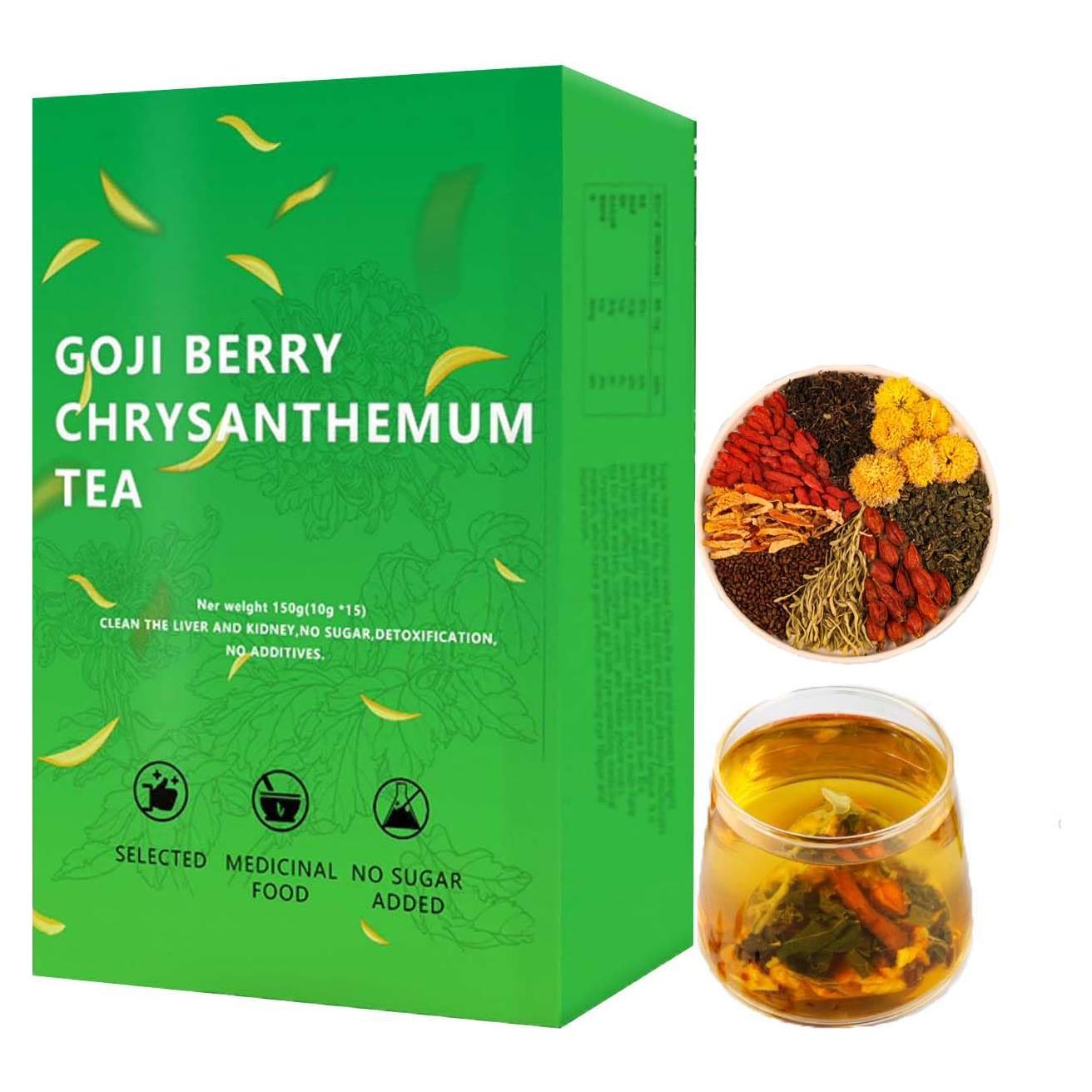 Té Herbal Sin Cafeína Goji Berry y Crisantemo 15 Bolsitas