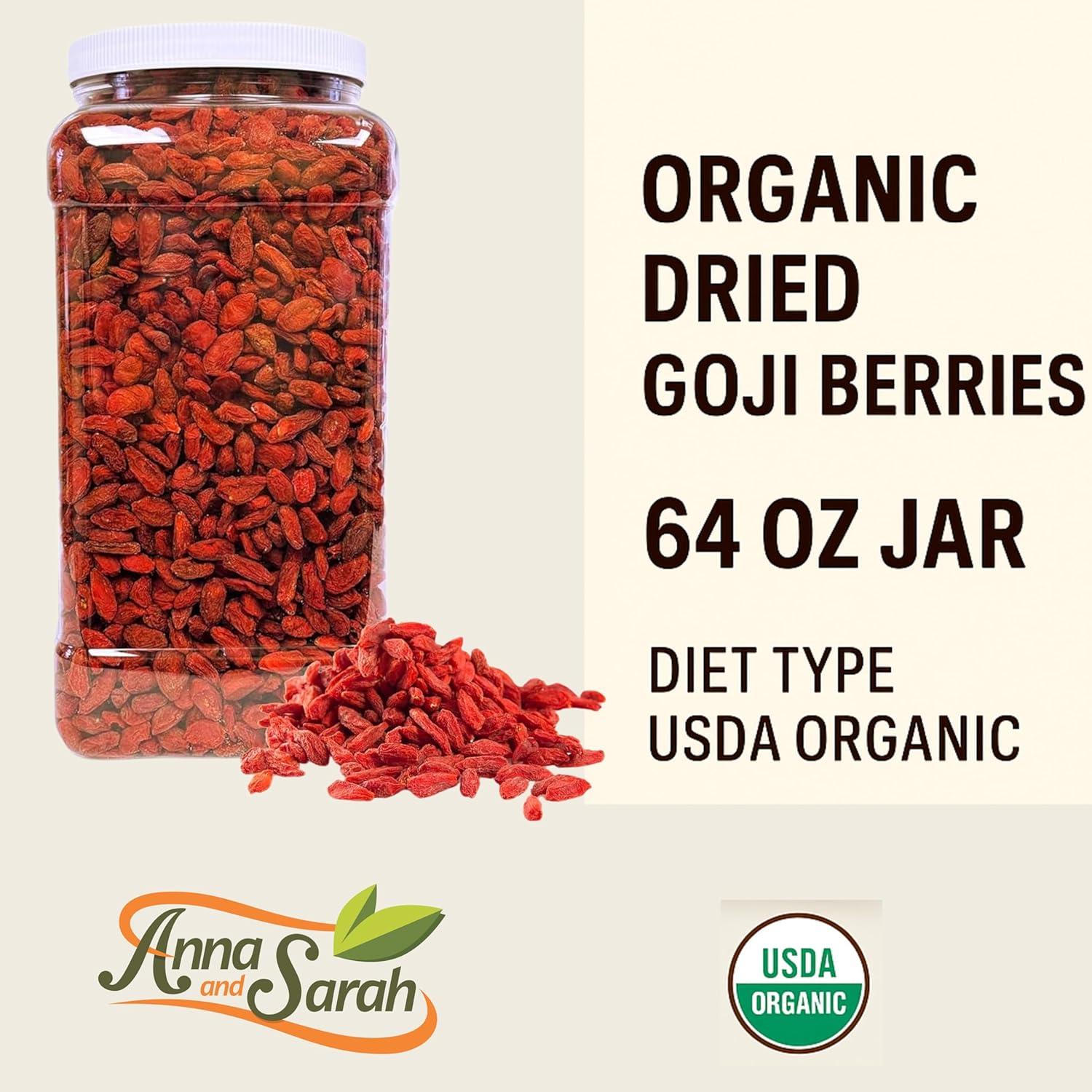 Baya de Goji Secas Orgánicas Anna y Sarah 1814 g - Superfood