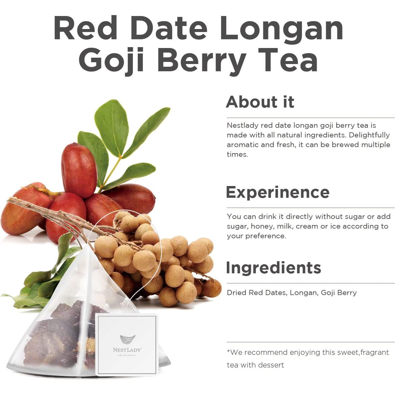 Té de Baya de Goji Nestlady con Dátil Rojo y Longan - 15 Bolsitas