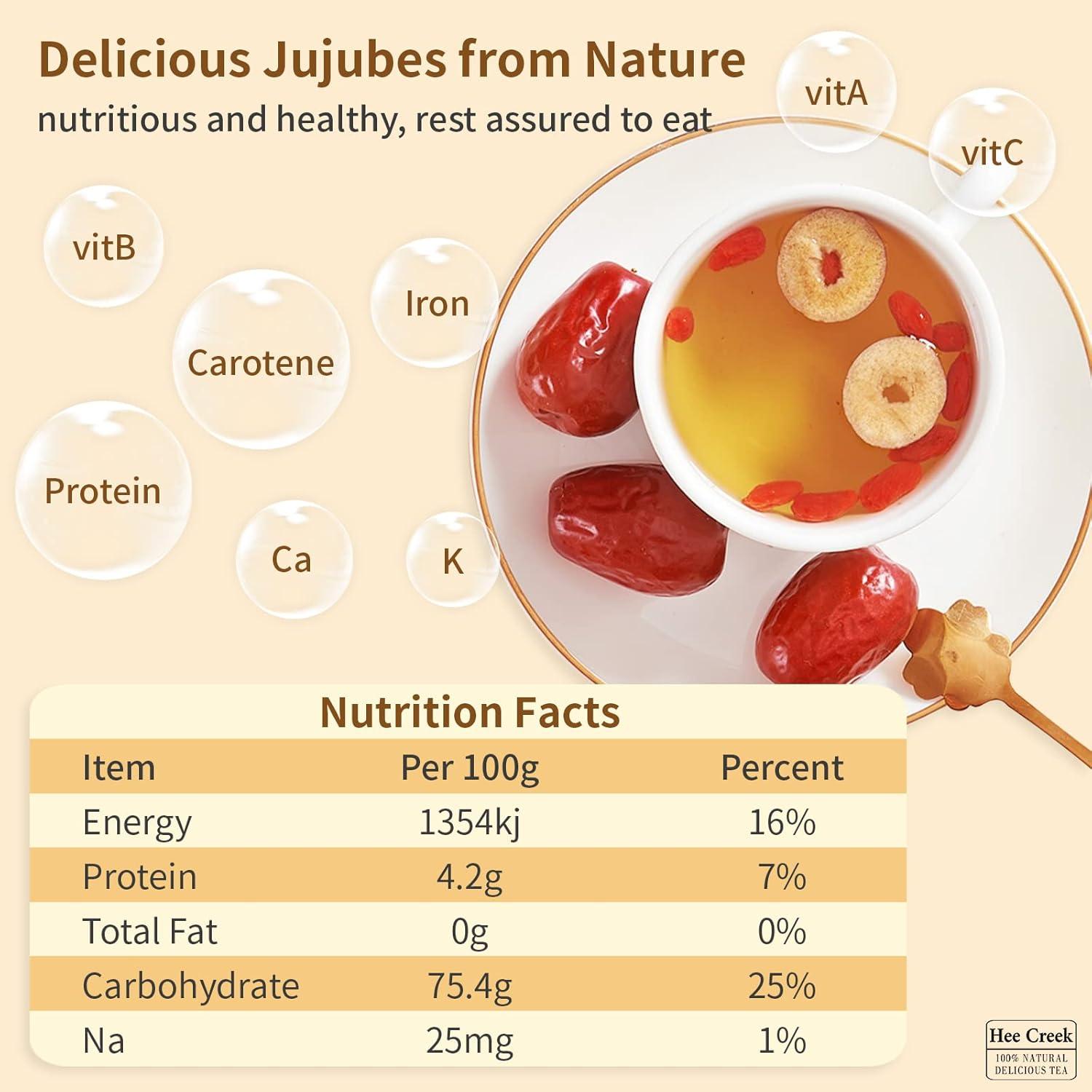 Dátiles Jujube Chino Hee Creek 500g - Fruta seca saludable