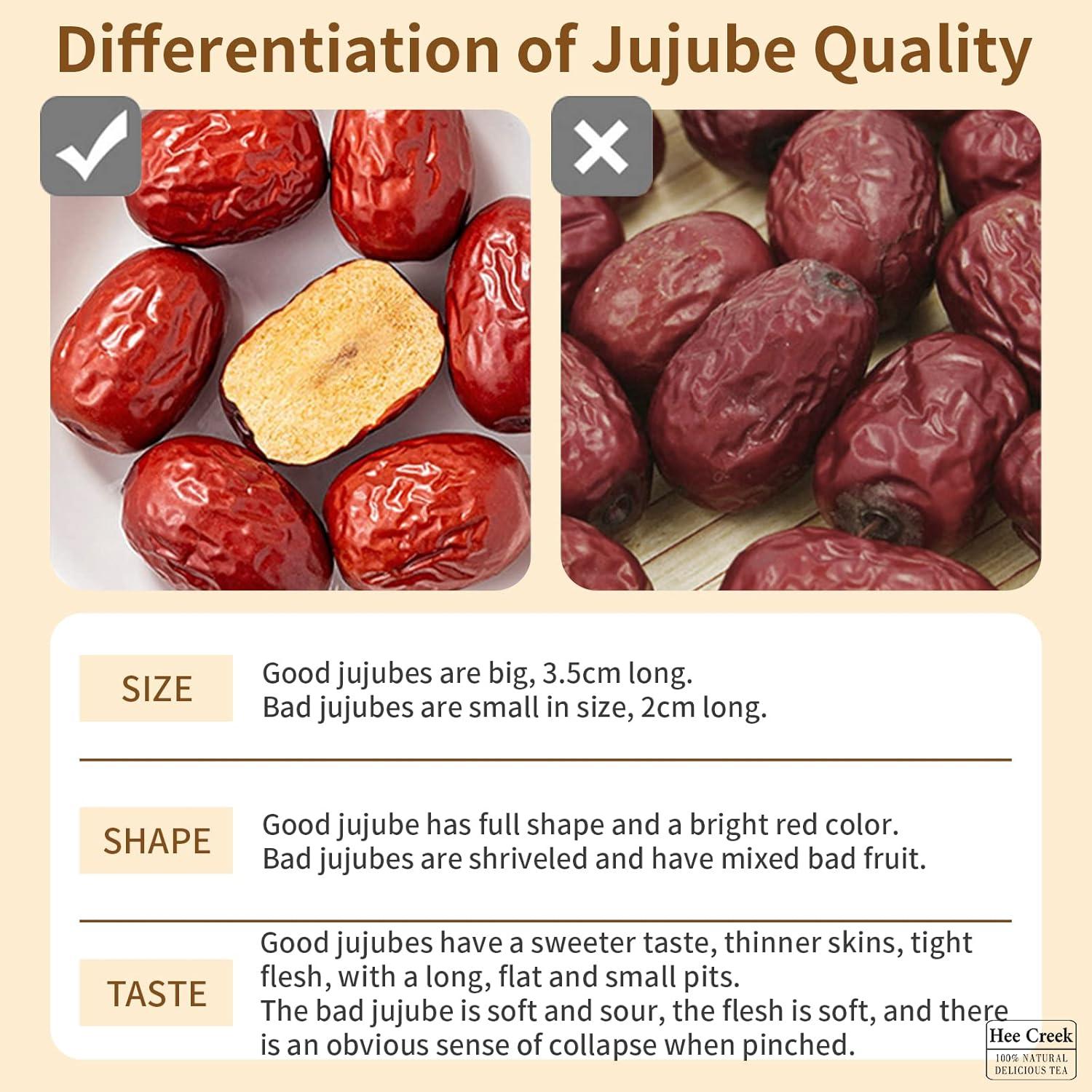 Dátiles Jujube Chino Hee Creek 500g - Fruta seca saludable