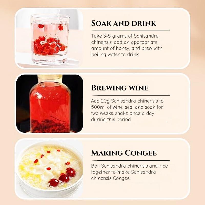 Té de Hierbas Chinas JINQI Schisandra Berry 250g - 2 Botellas