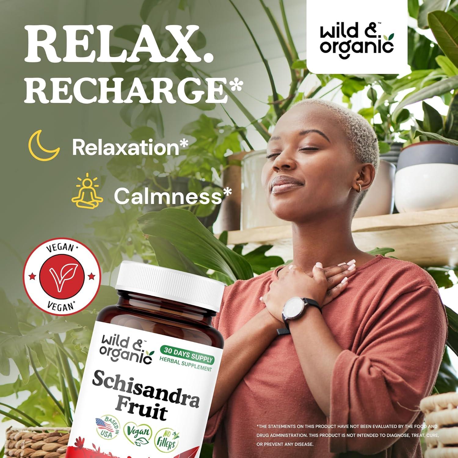 Cápsulas de Schisandra Silvestre Orgánica 60 Caps - Apoyo a la Calma