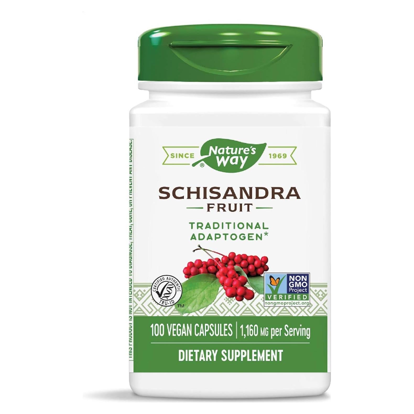Cápsulas de Schizandra Nature's Way 100 Unidades (Paquete de 2)