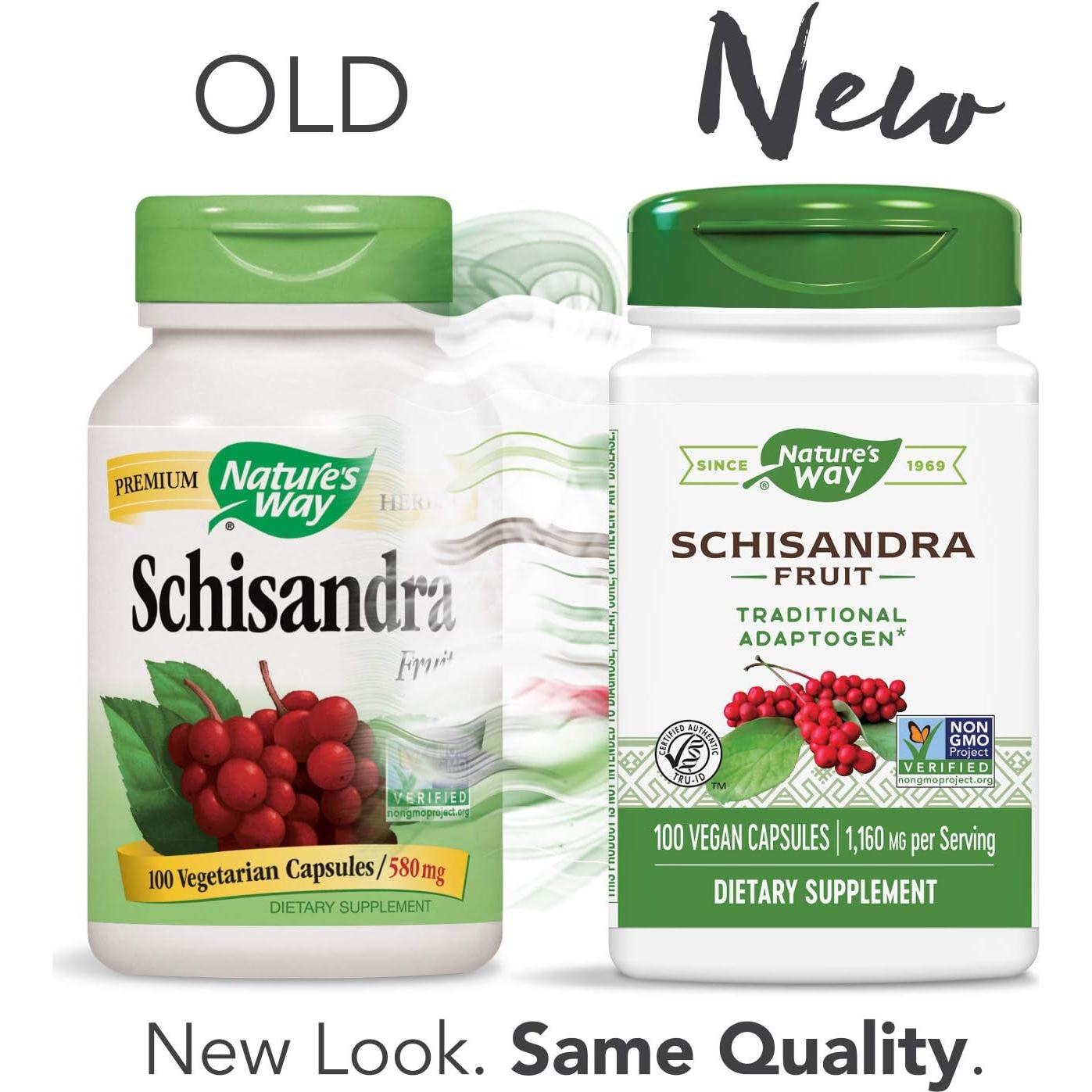 Cápsulas de Schizandra Nature's Way 100 Unidades (Paquete de 2)