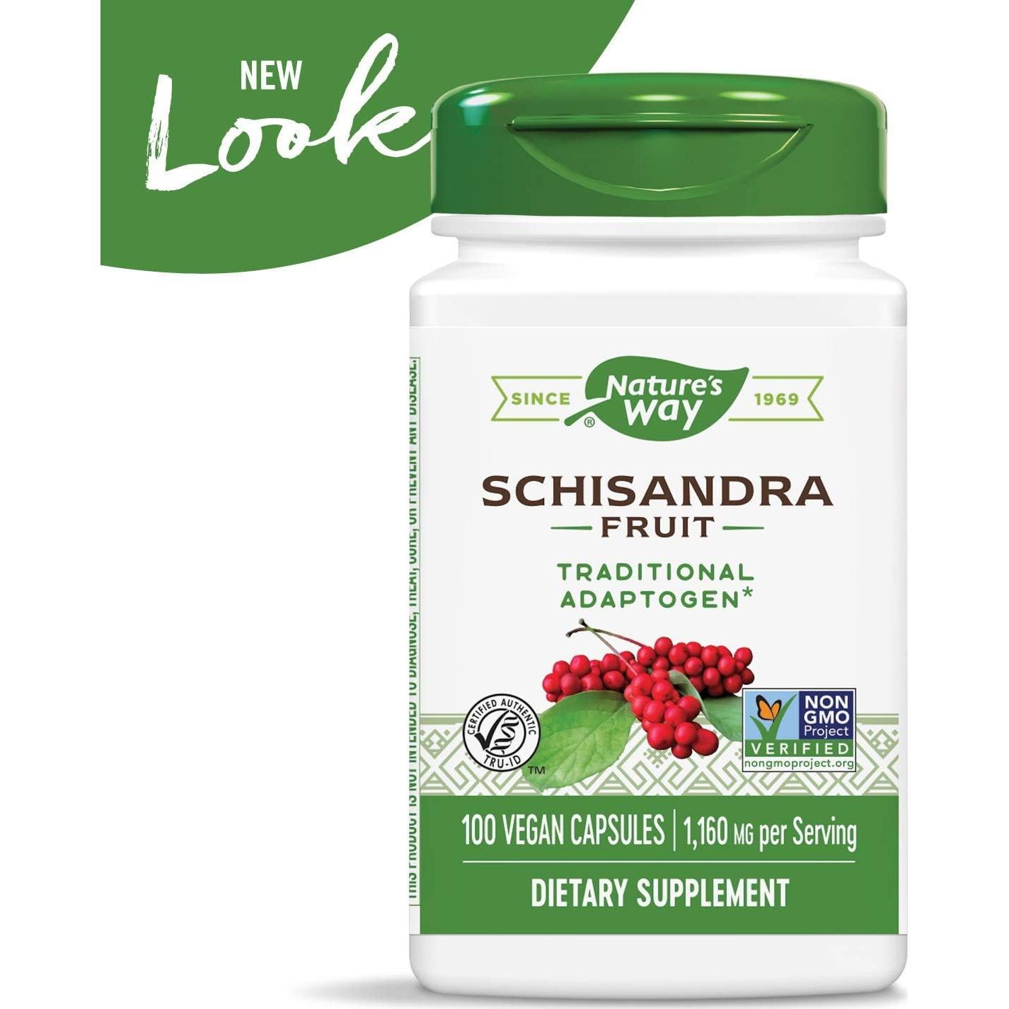 Cápsulas de Schizandra Nature's Way 100 Unidades (Paquete de 2)