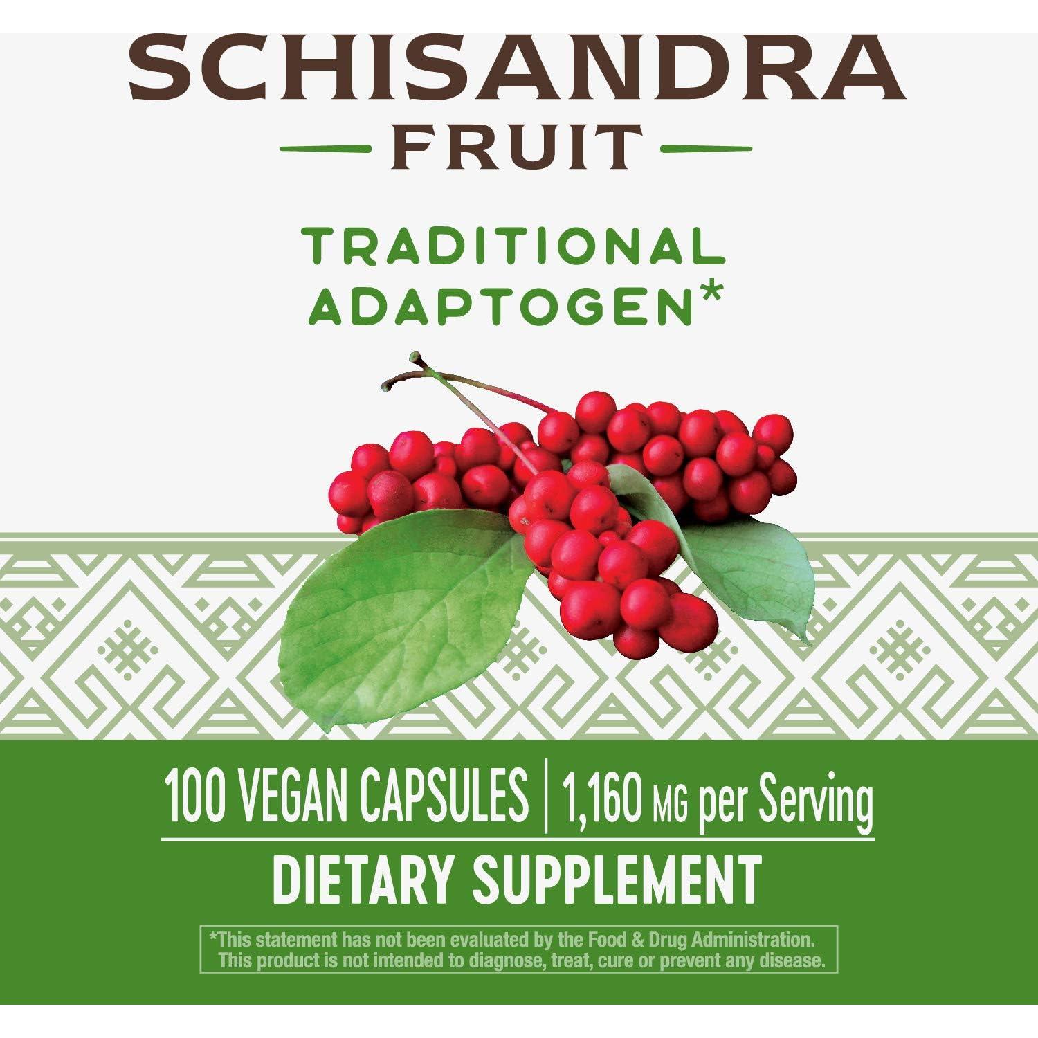 Cápsulas de Schizandra Nature's Way 100 Unidades (Paquete de 2)