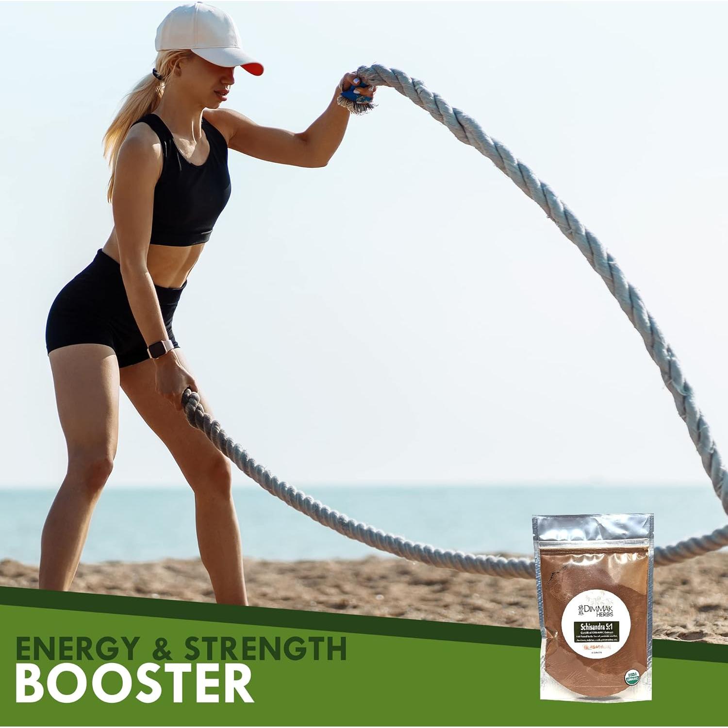 Extracto en polvo de Schisandra orgánica 5:1 113g Dimmak Herbs