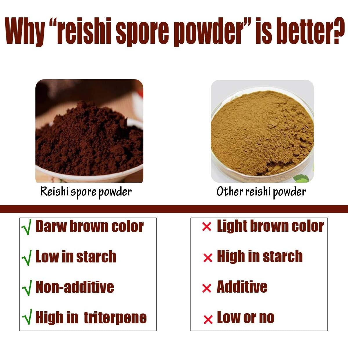 Polvo de Hongo Reishi 200g - Ganoderma Lucidum Puro Sin OGM