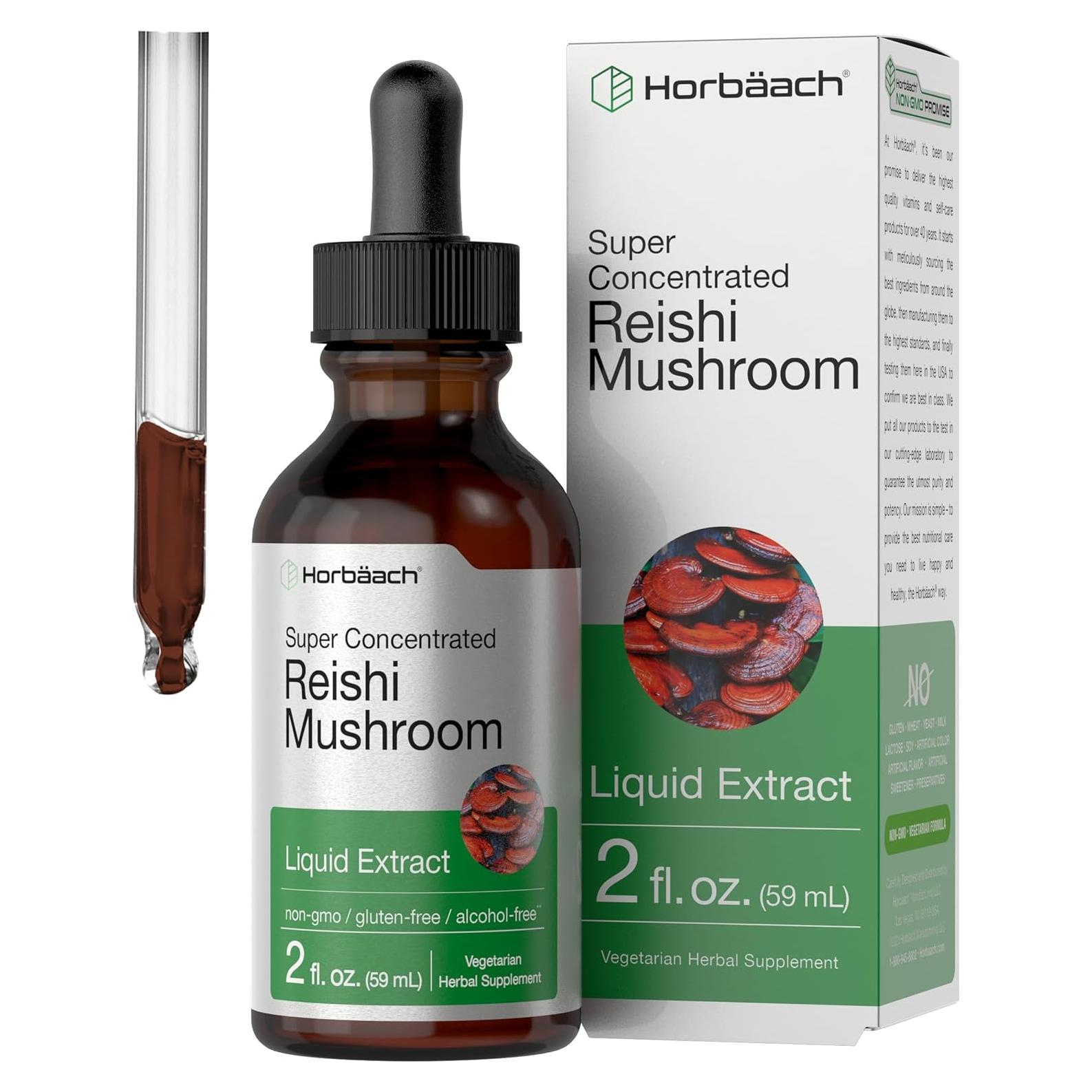 Extracto Líquido de Hongo Reishi Horbaach 59.15 ml Vegetariano