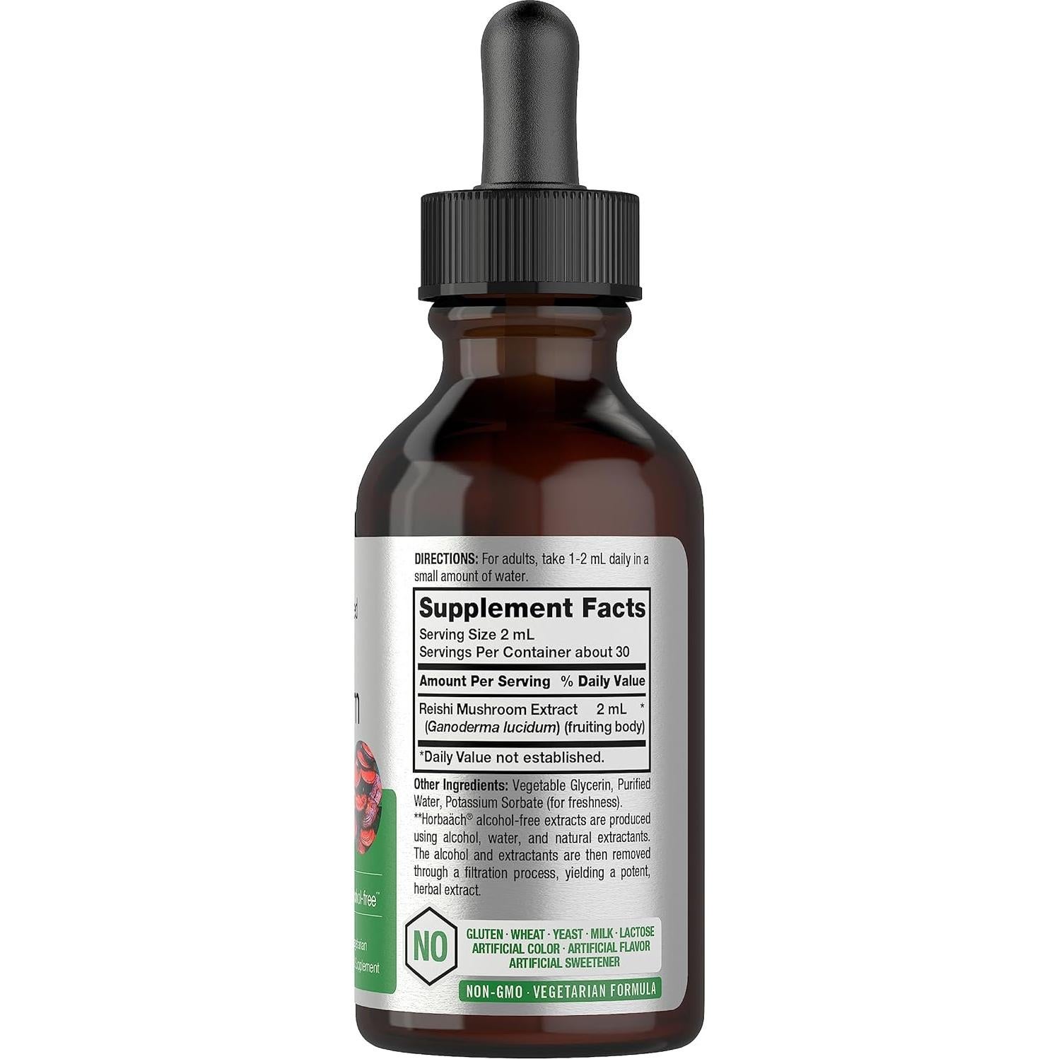 Extracto Líquido de Hongo Reishi Horbaach 59.15 ml Vegetariano