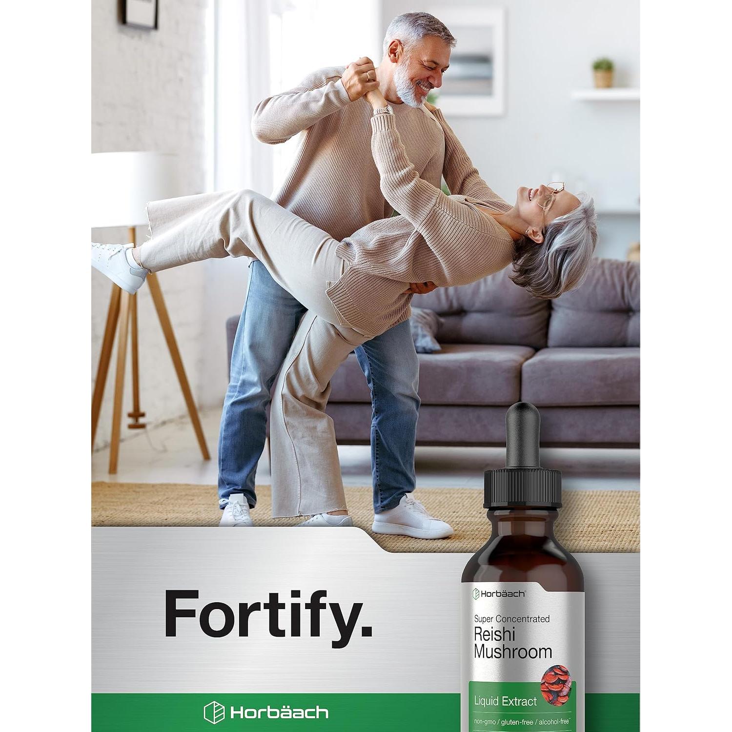 Extracto Líquido de Hongo Reishi Horbaach 59.15 ml Vegetariano