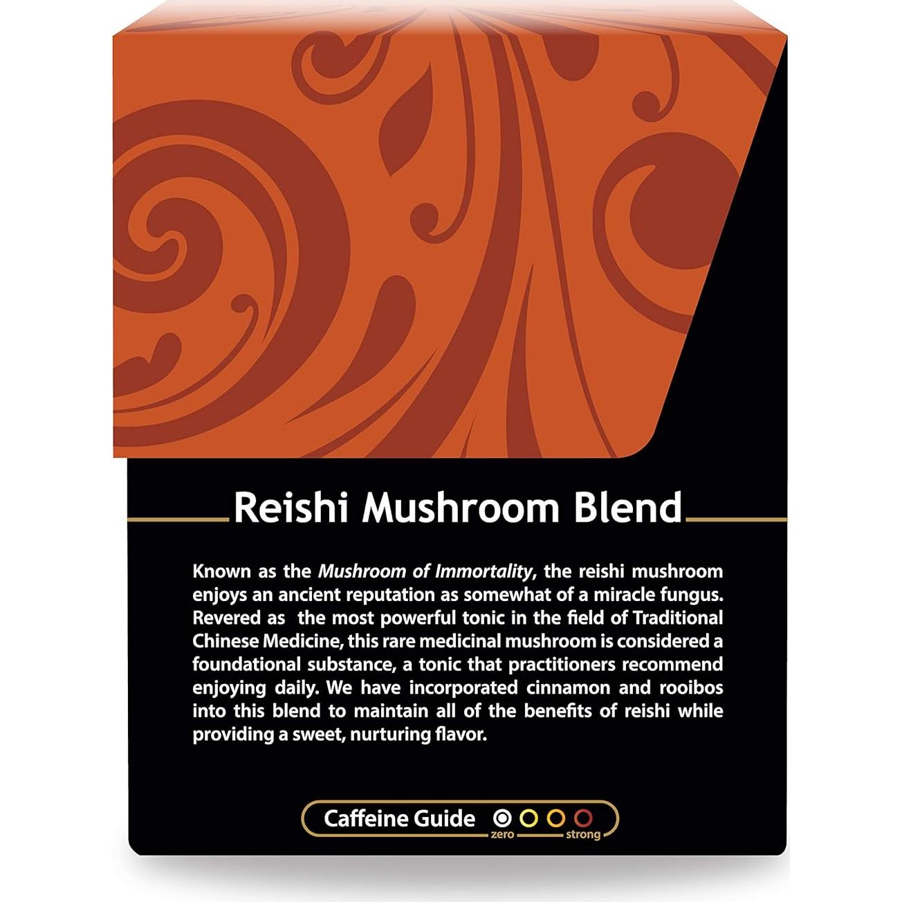Té Herbal Orgánico Buddha Teas Champiñón Reishi 18 Bolsitas
