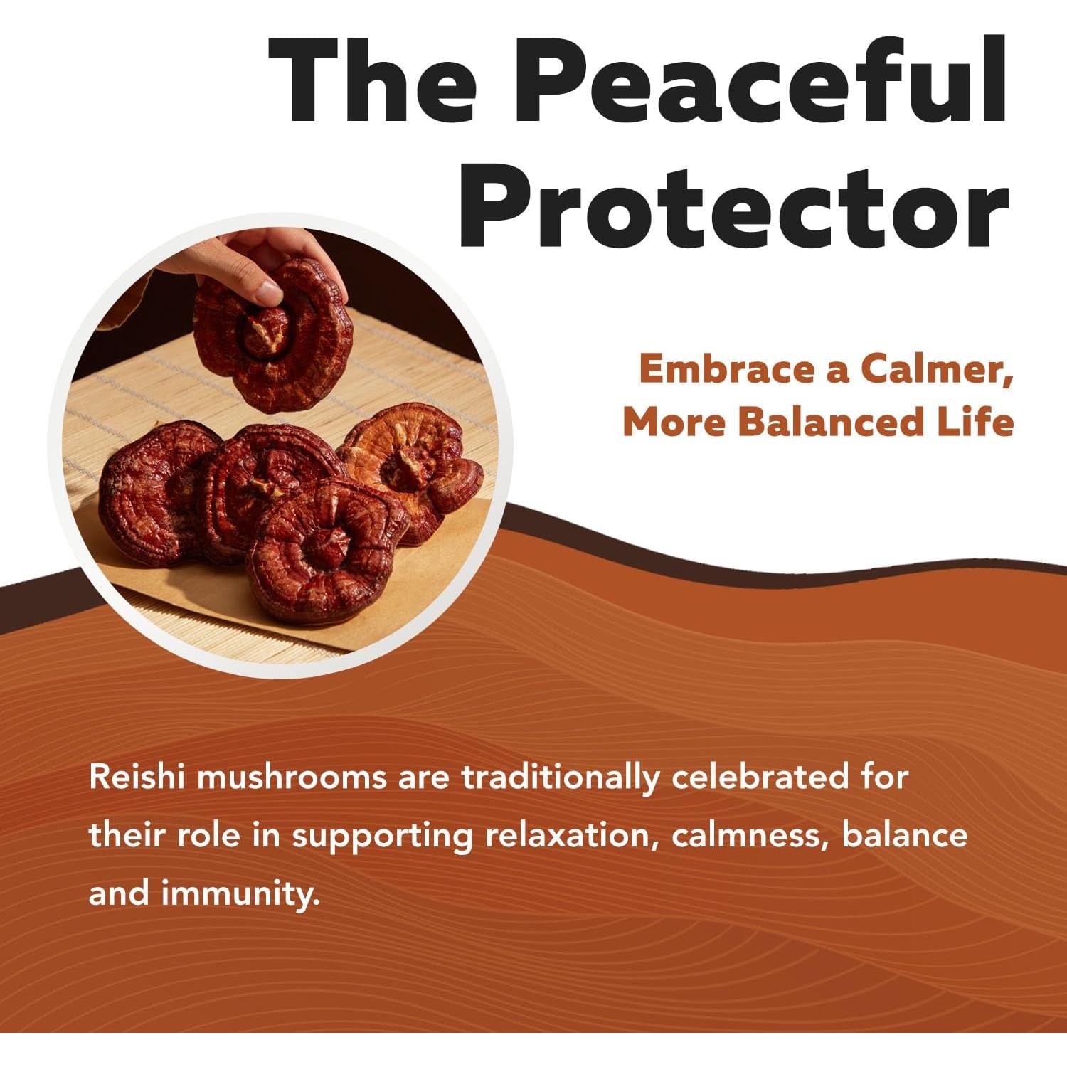 Cápsulas de Hongo Reishi Orgánico Triquetra Health 60 Unidades